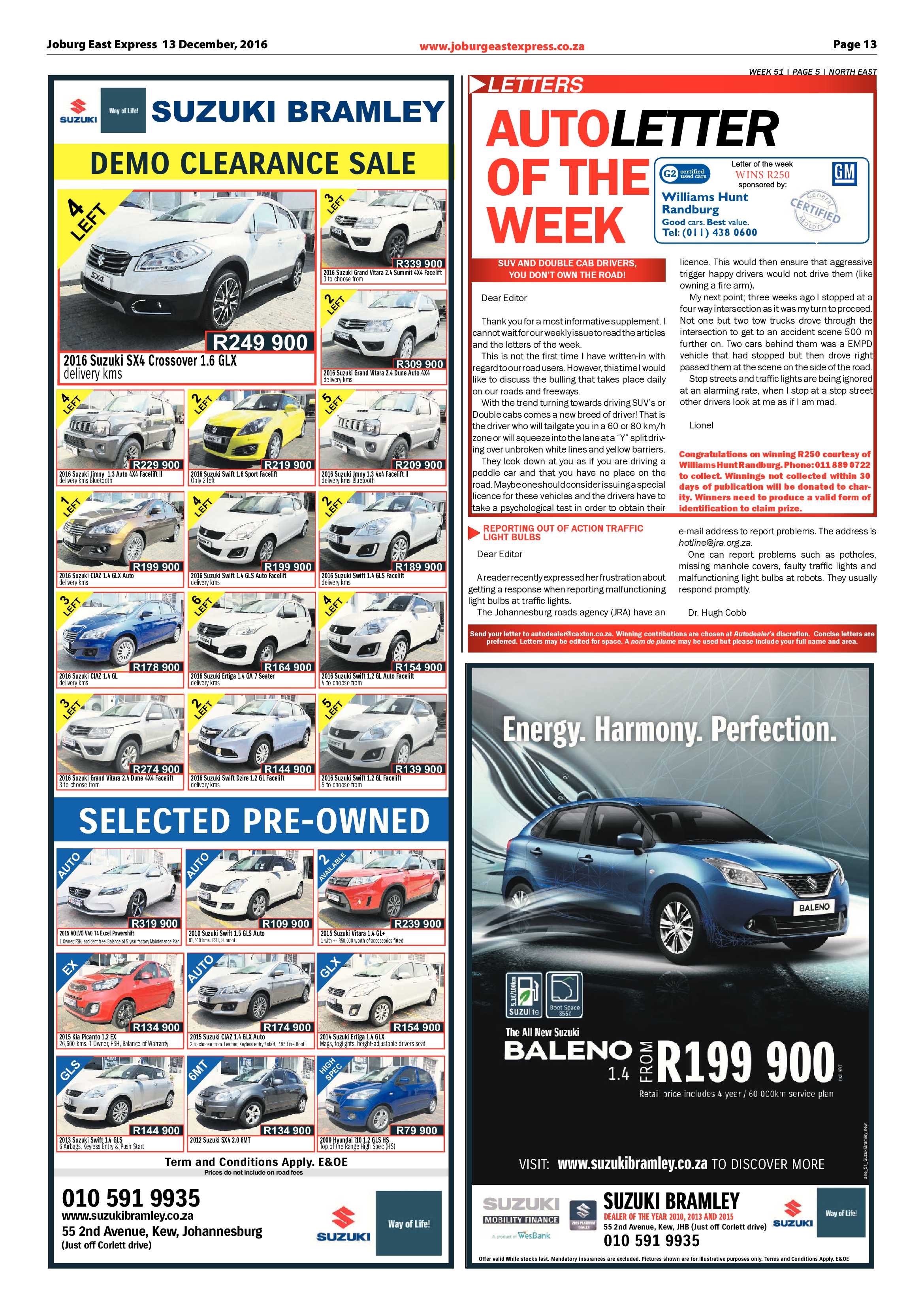 Joburg East Express 12 December 2016 page 13
