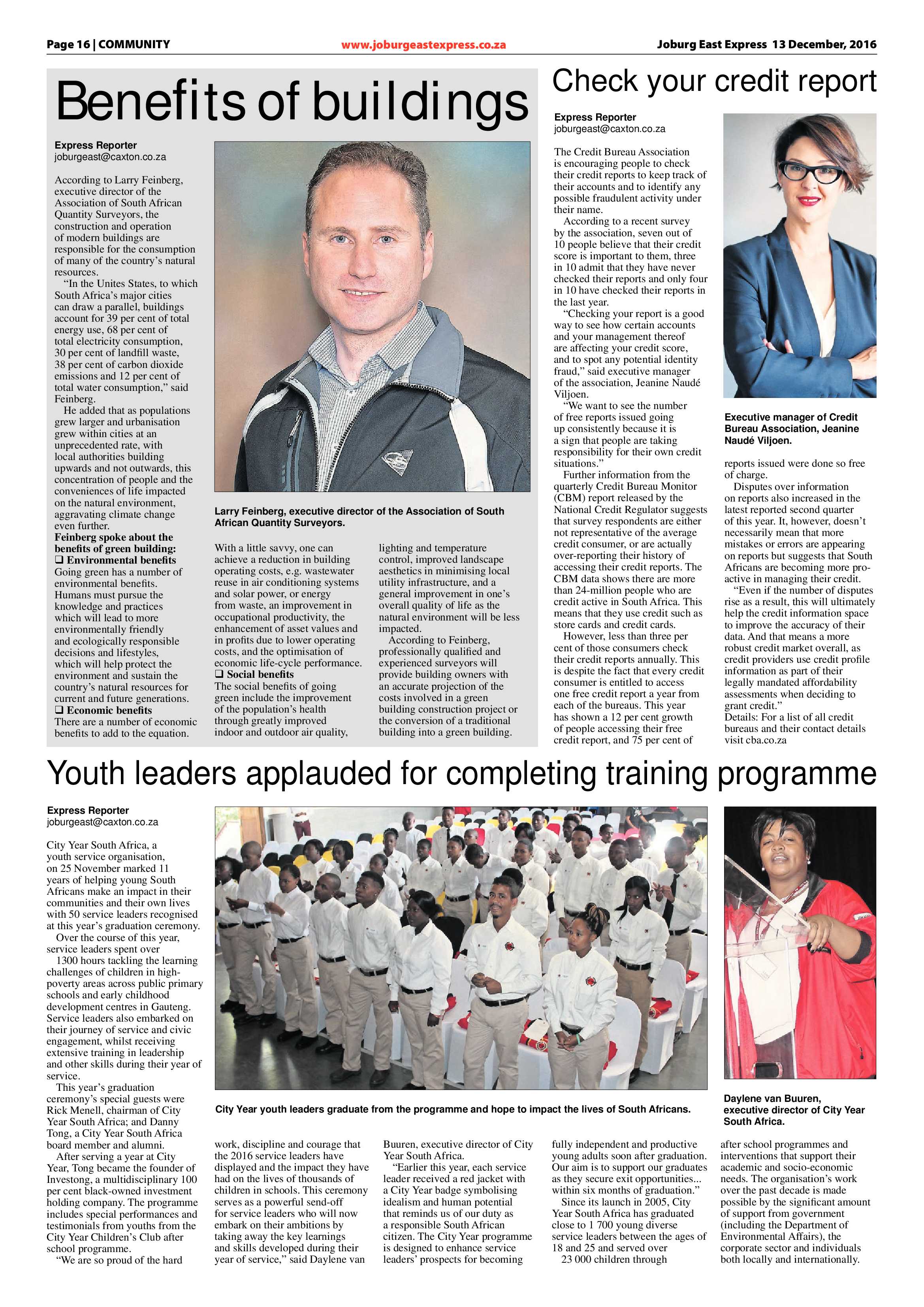 Joburg East Express 12 December 2016 page 16