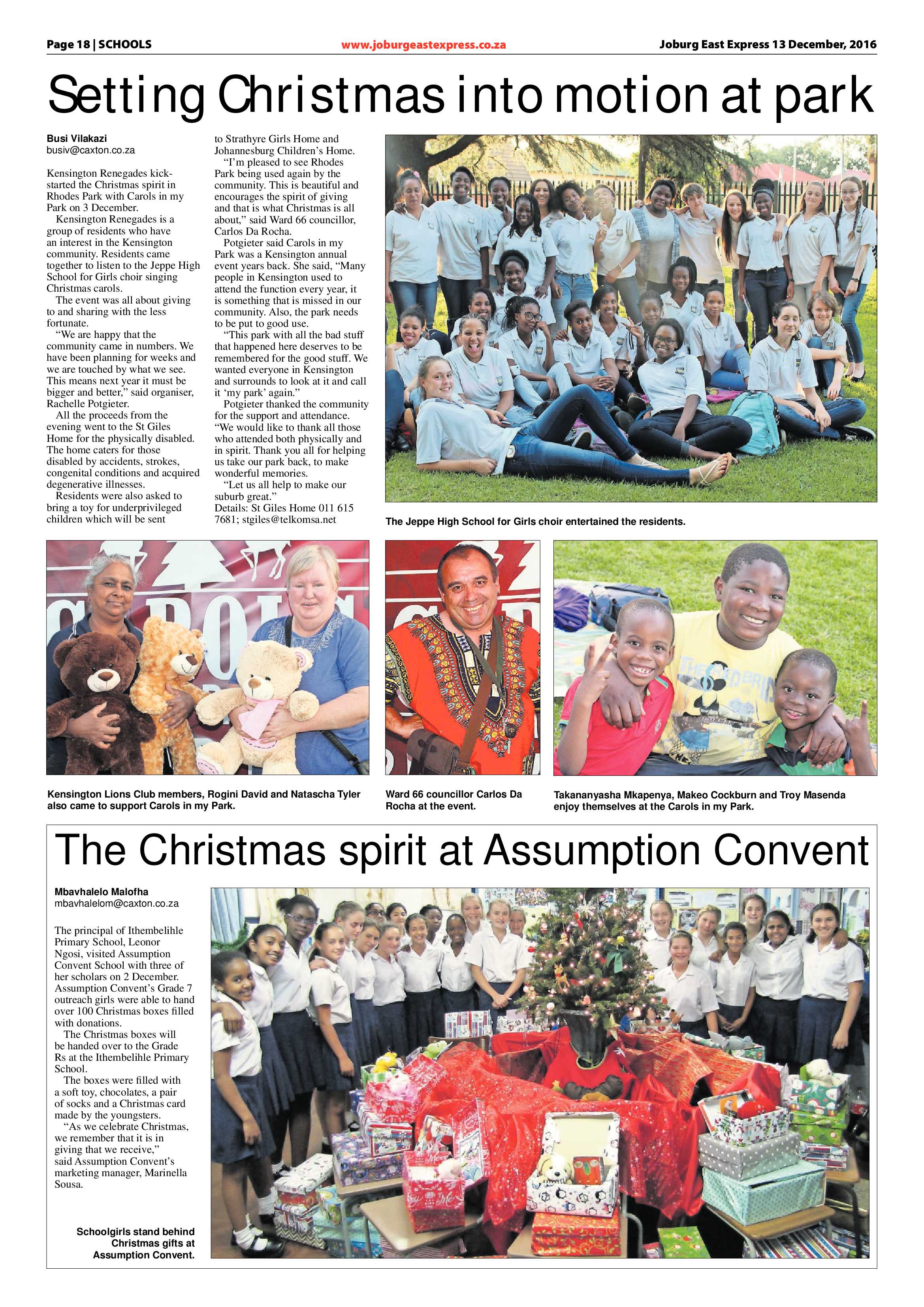 Joburg East Express 12 December 2016 page 18