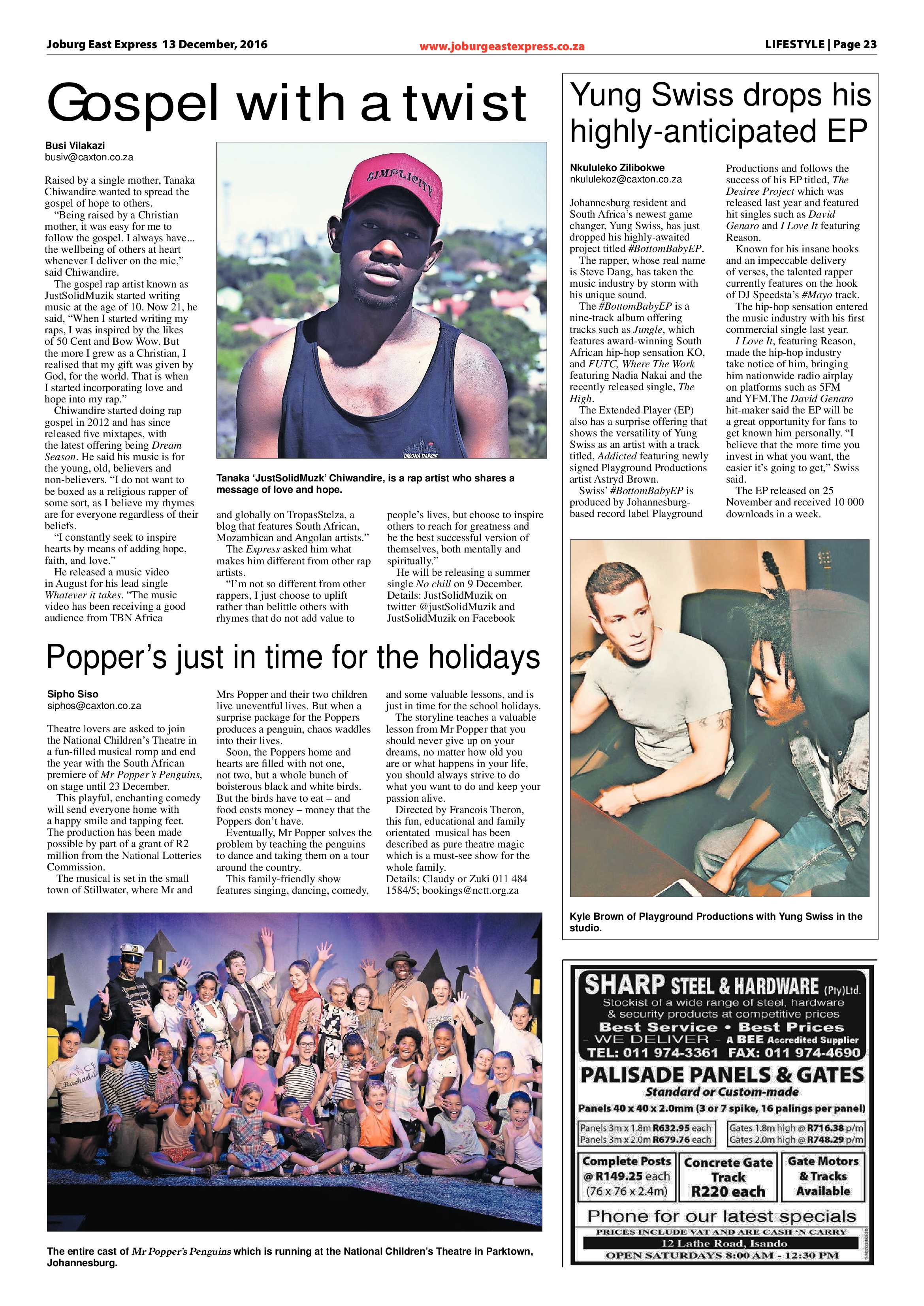 Joburg East Express 12 December 2016 page 23