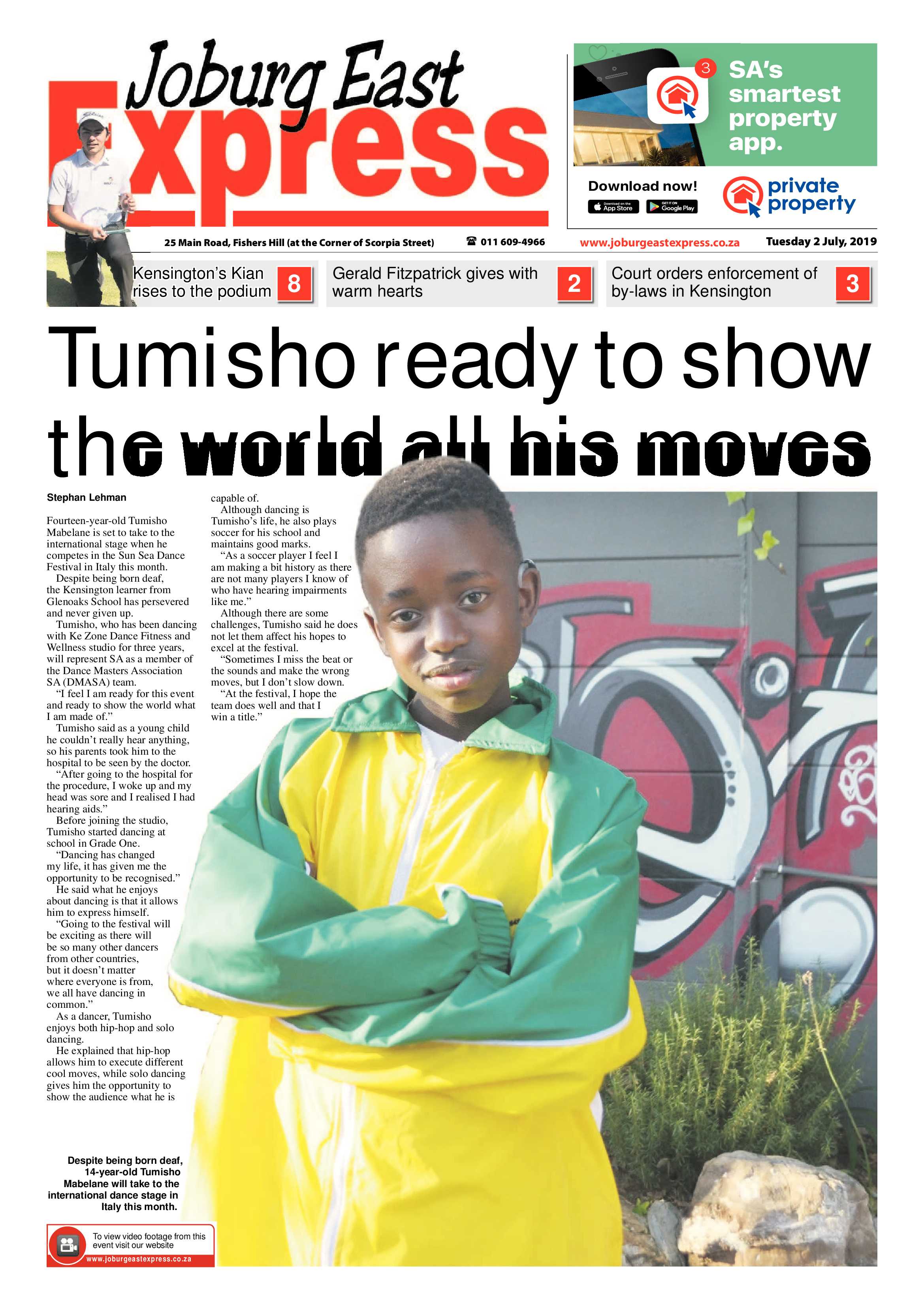 Joburg East Express 02 July 2019 page 1