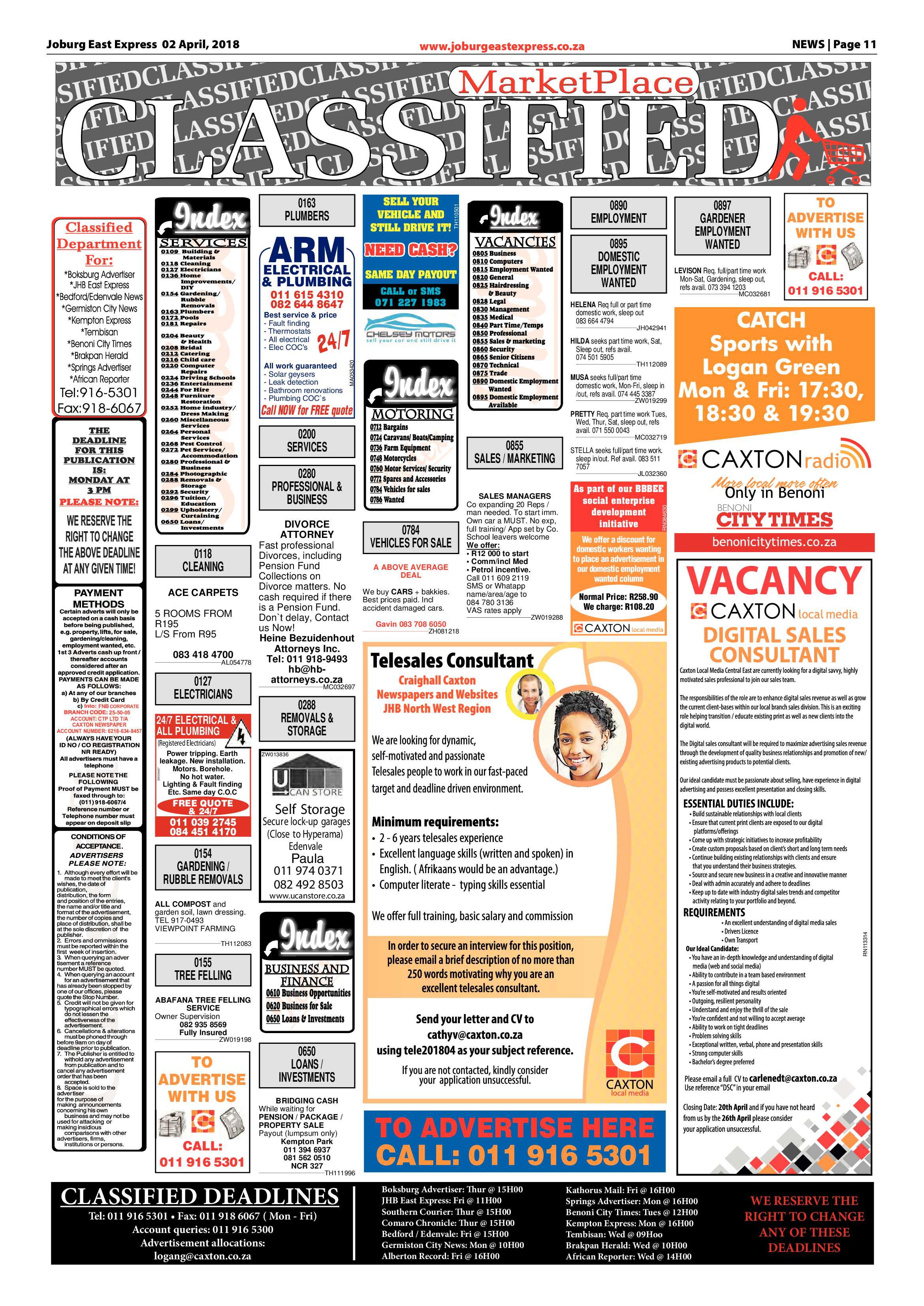 Joburg East Express 03 April 2018 page 11