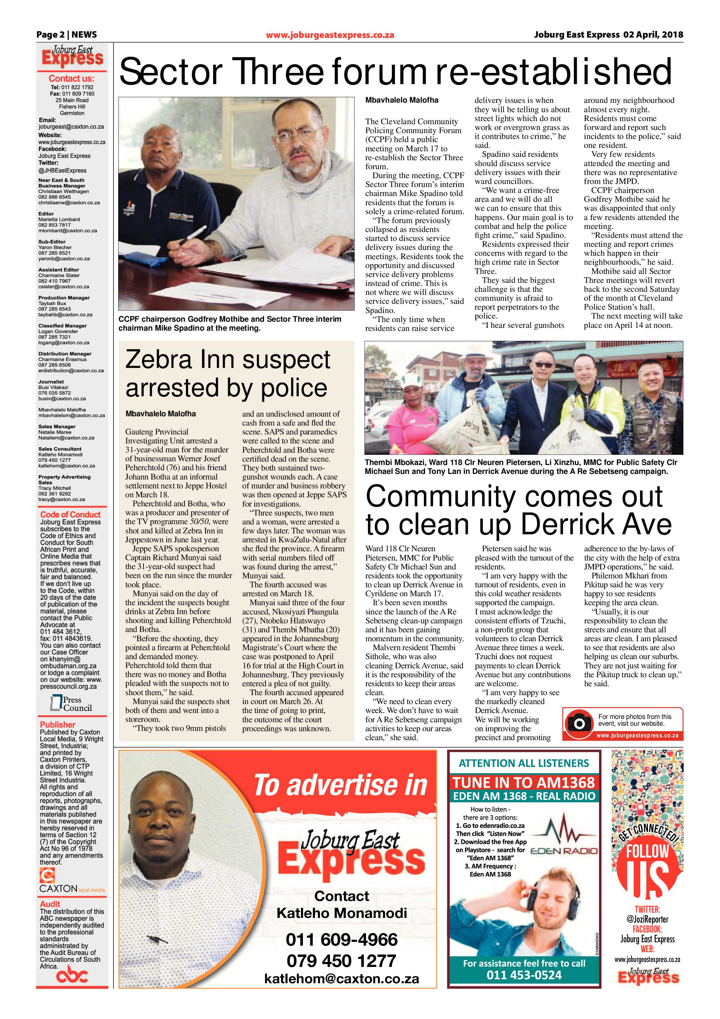 Joburg East Express 03 April 2018 page 2