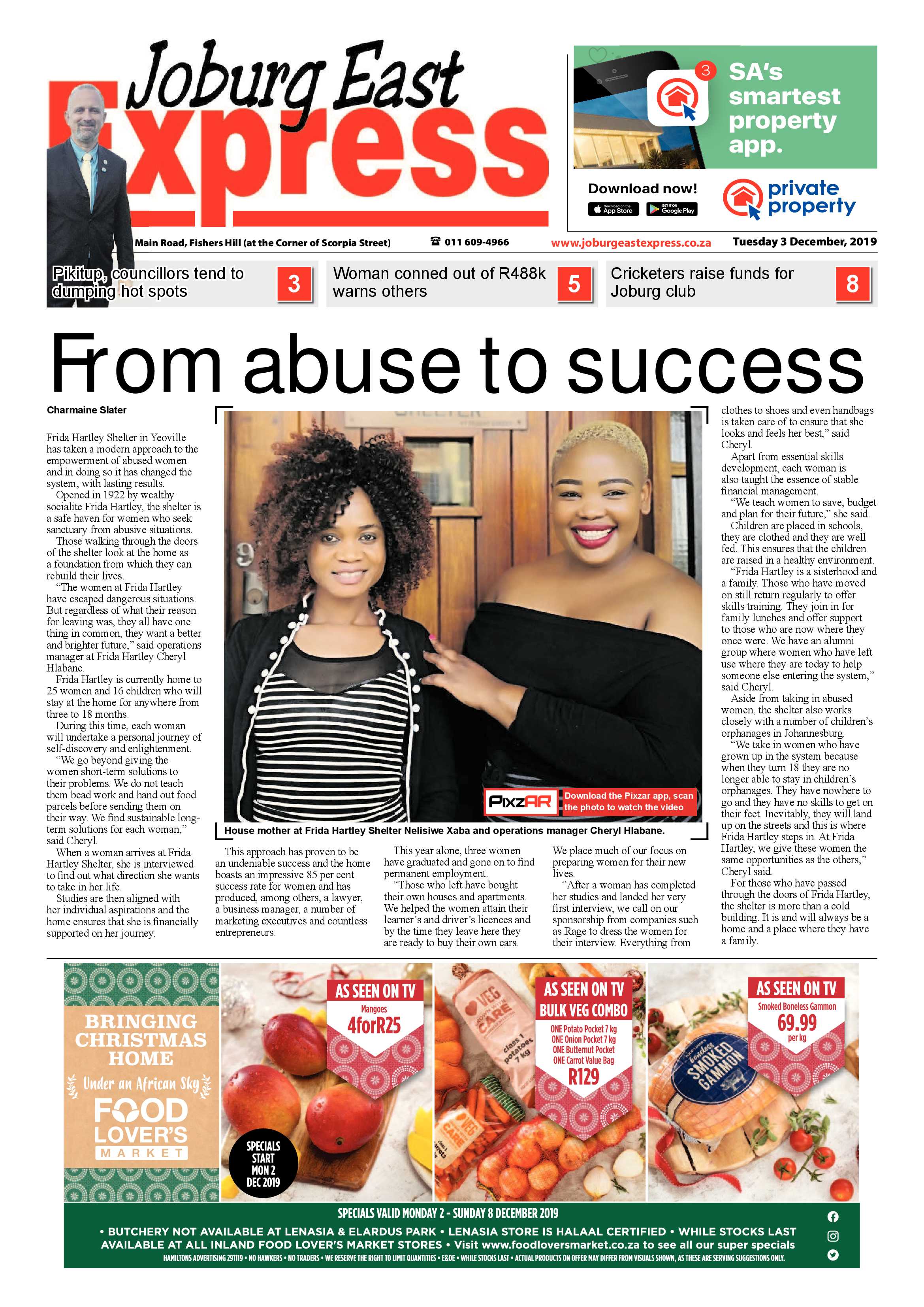 Joburg East Express 03 December 2019 page 1