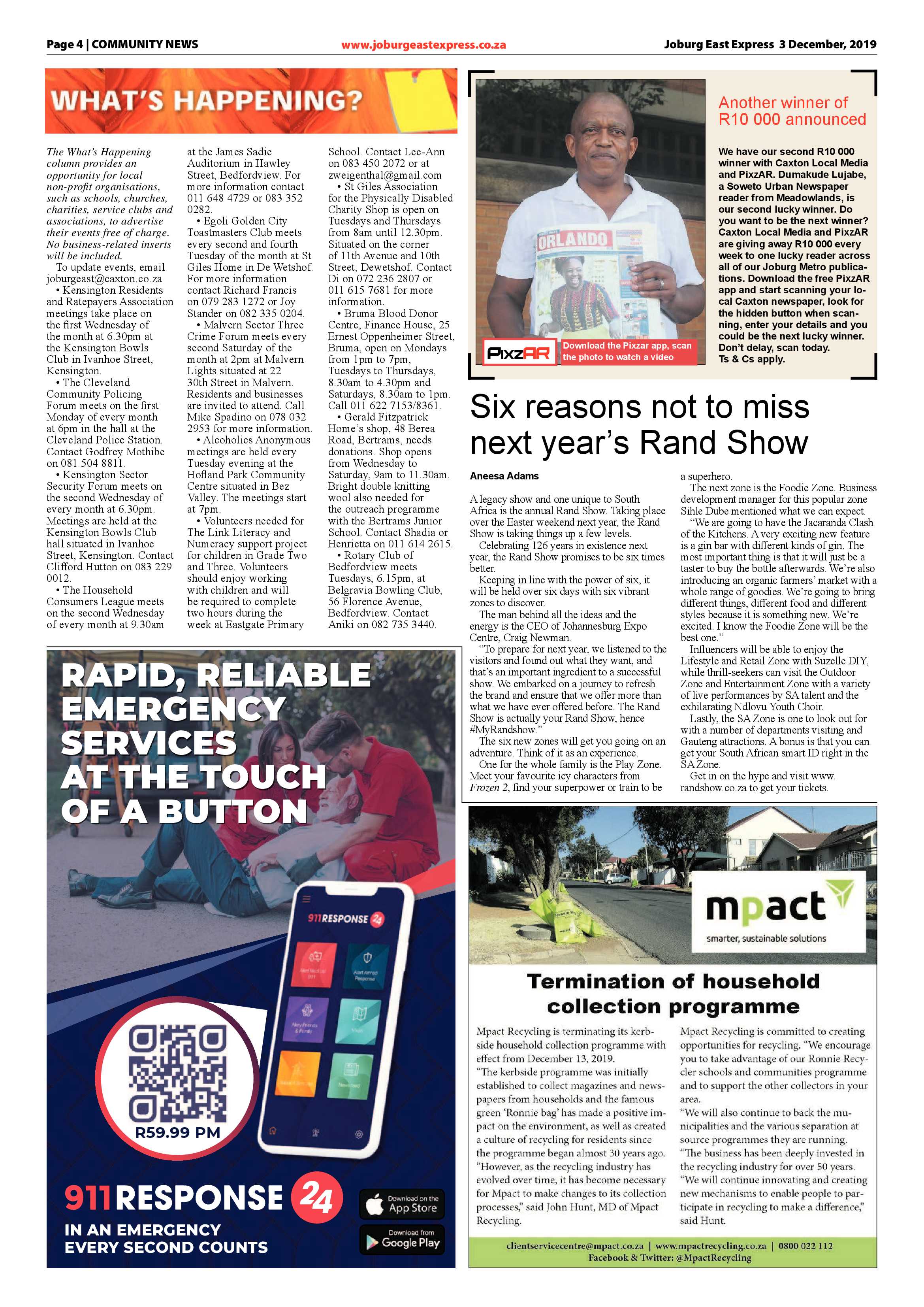 Joburg East Express 03 December 2019 page 4