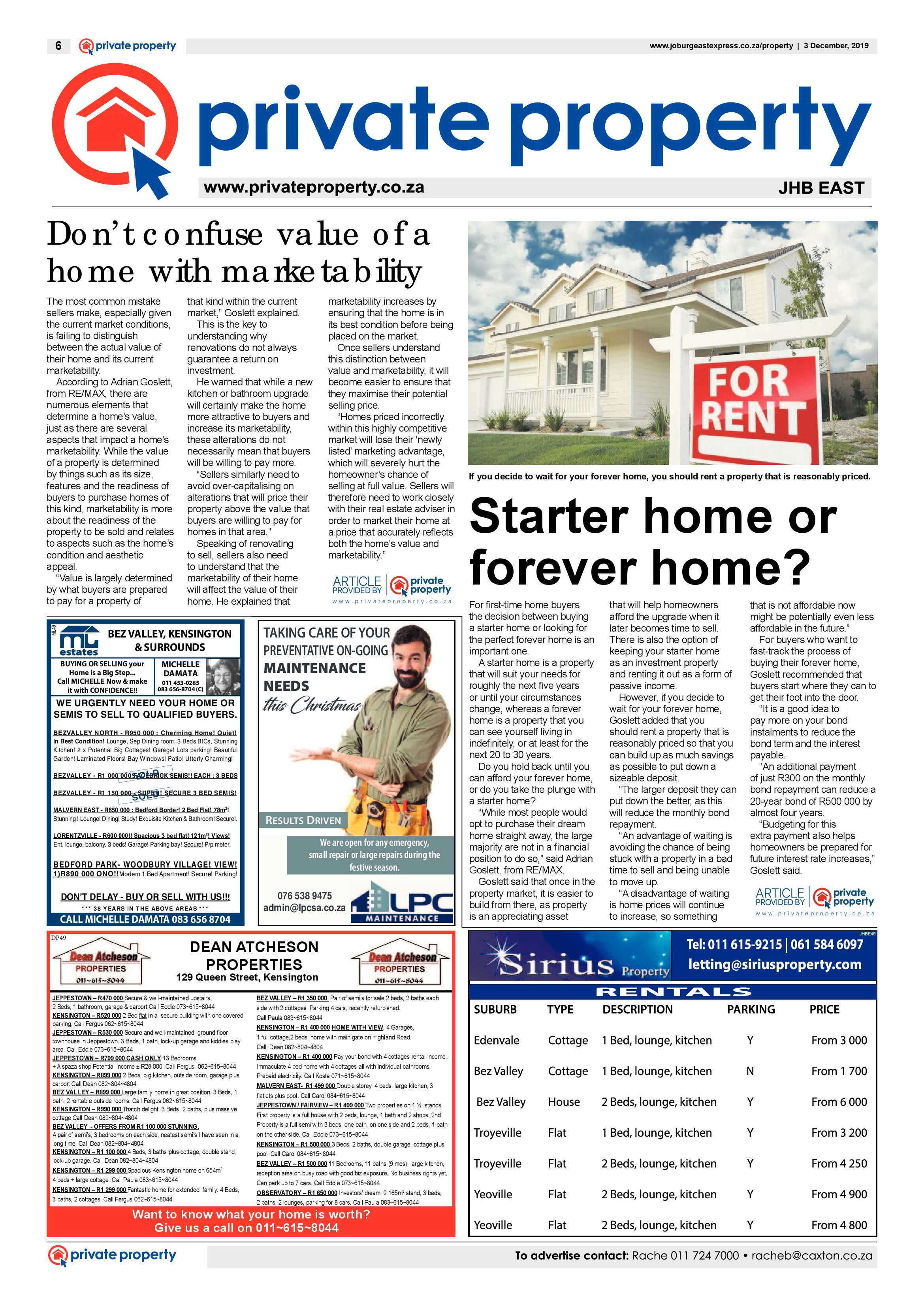 Joburg East Express 03 December 2019 page 6