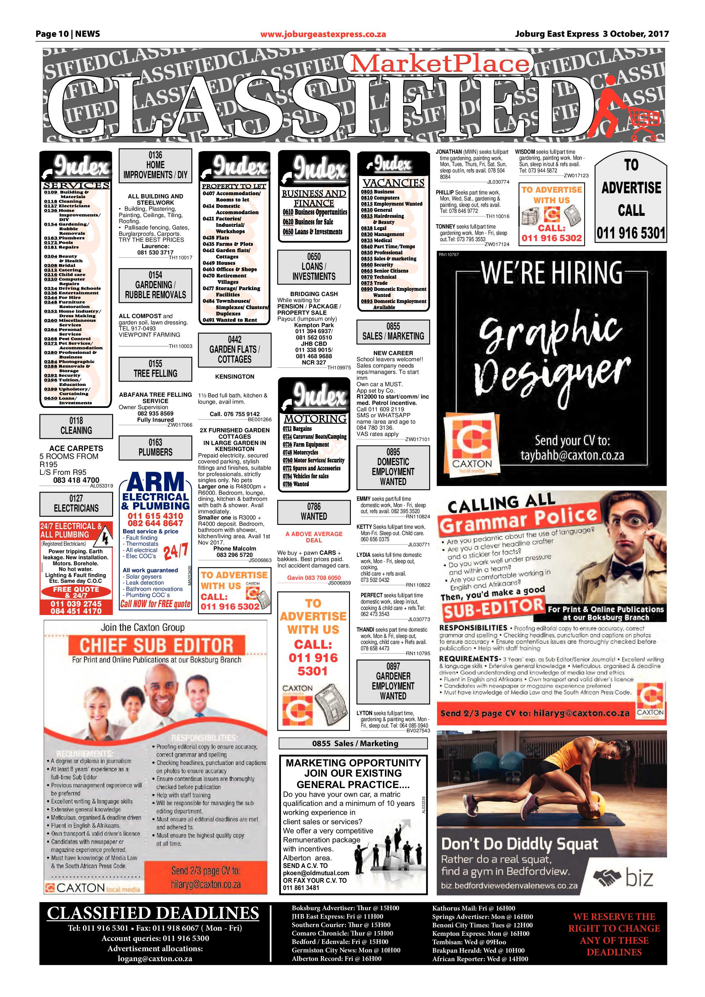 Joburg East Express 03 October 2017 page 10