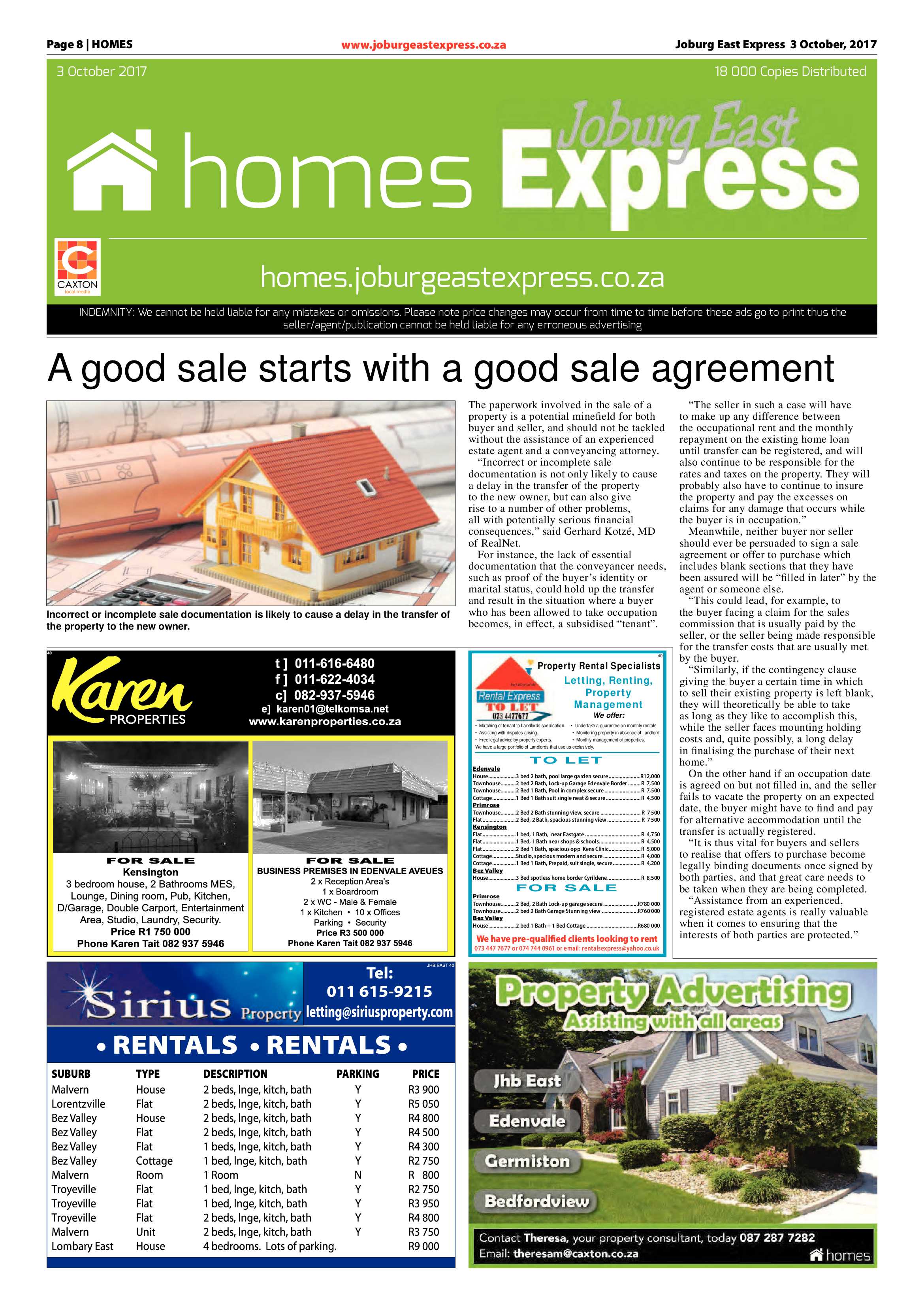 Joburg East Express 03 October 2017 page 8