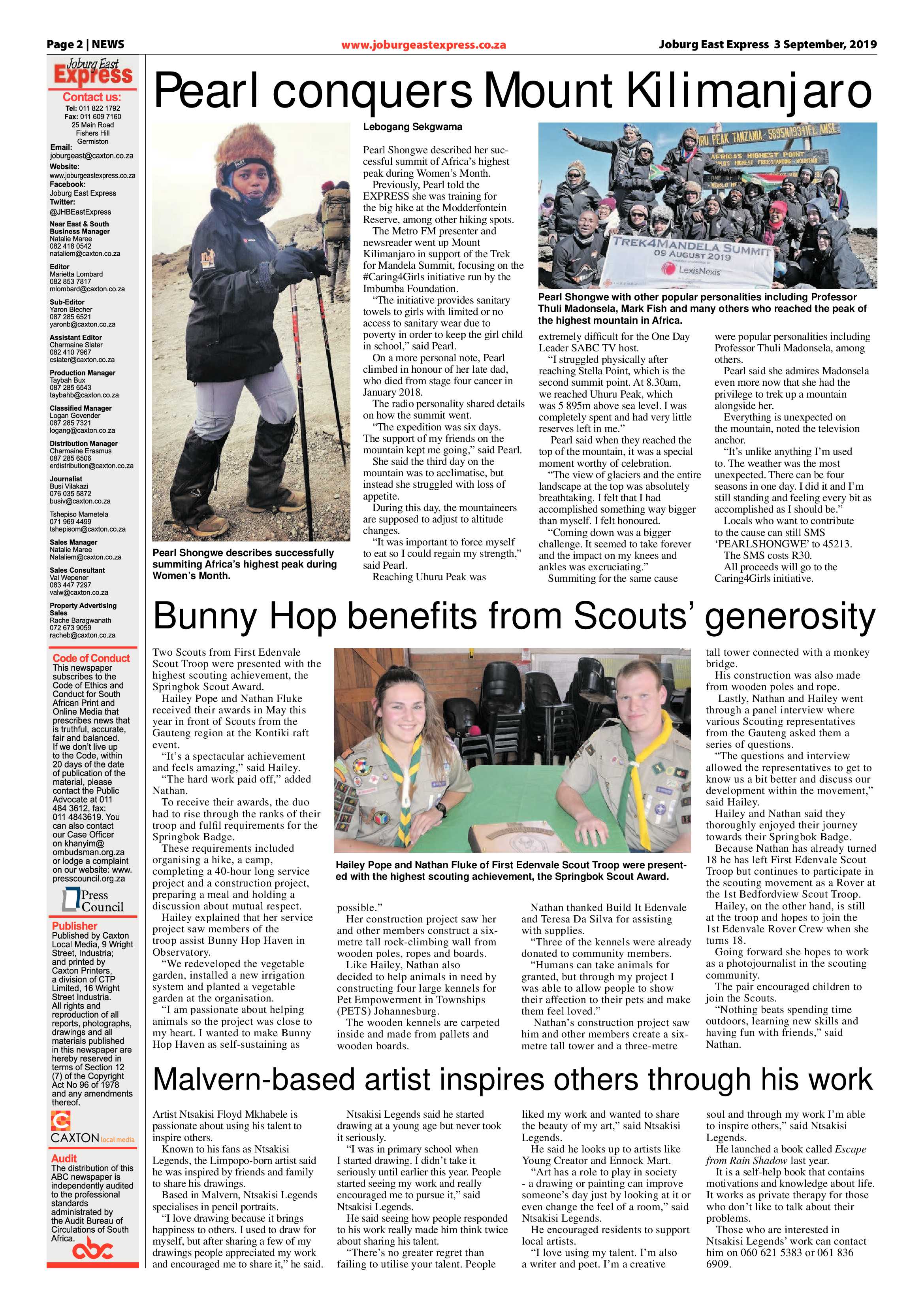 Joburg East Express 03 September 2019 page 2