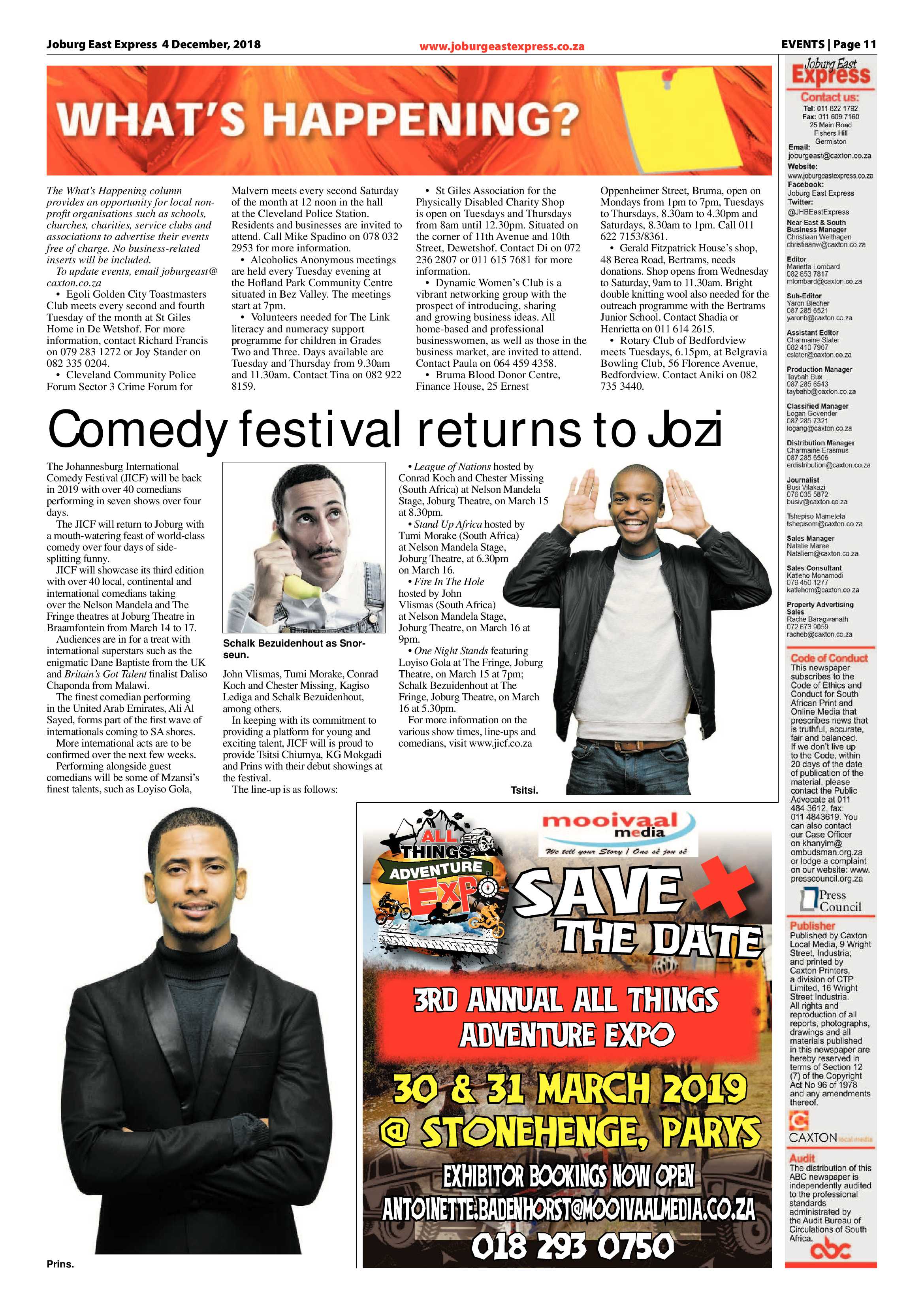 Joburg East Express 04 December 2018 page 11