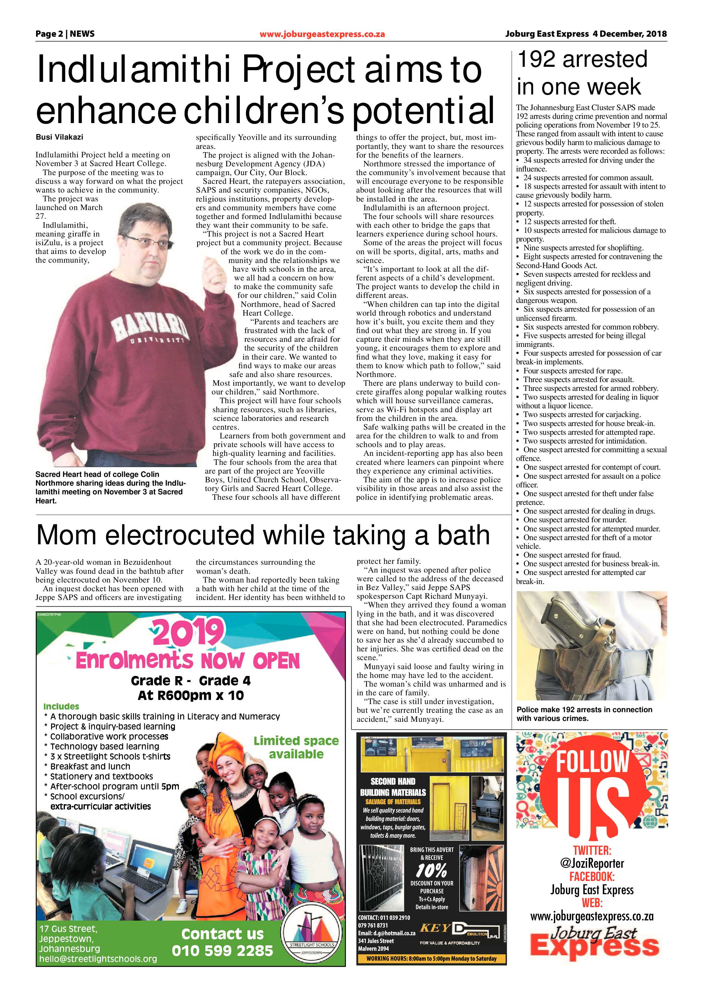 Joburg East Express 04 December 2018 page 2