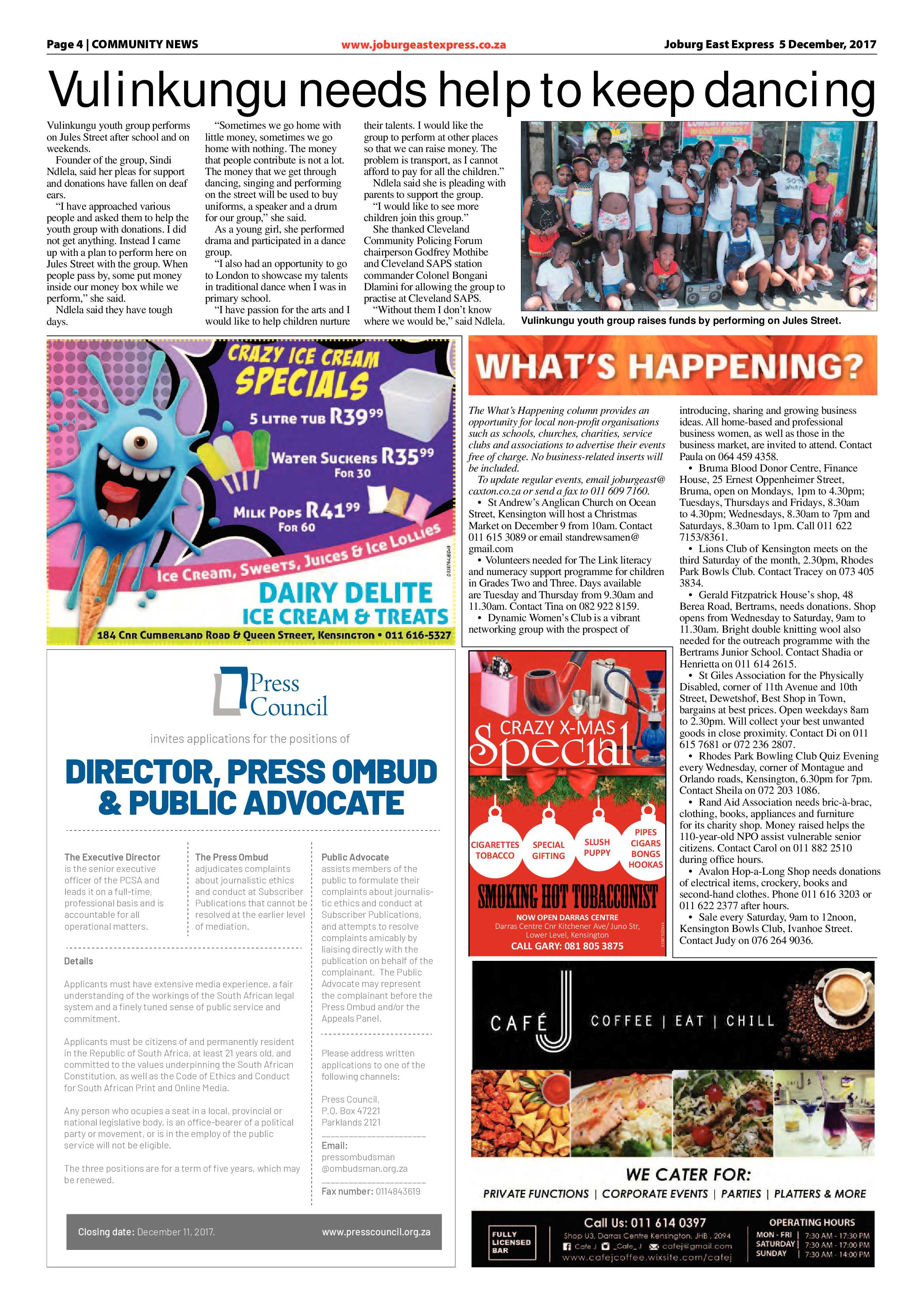 Joburg East Express 05 December 2017 page 4