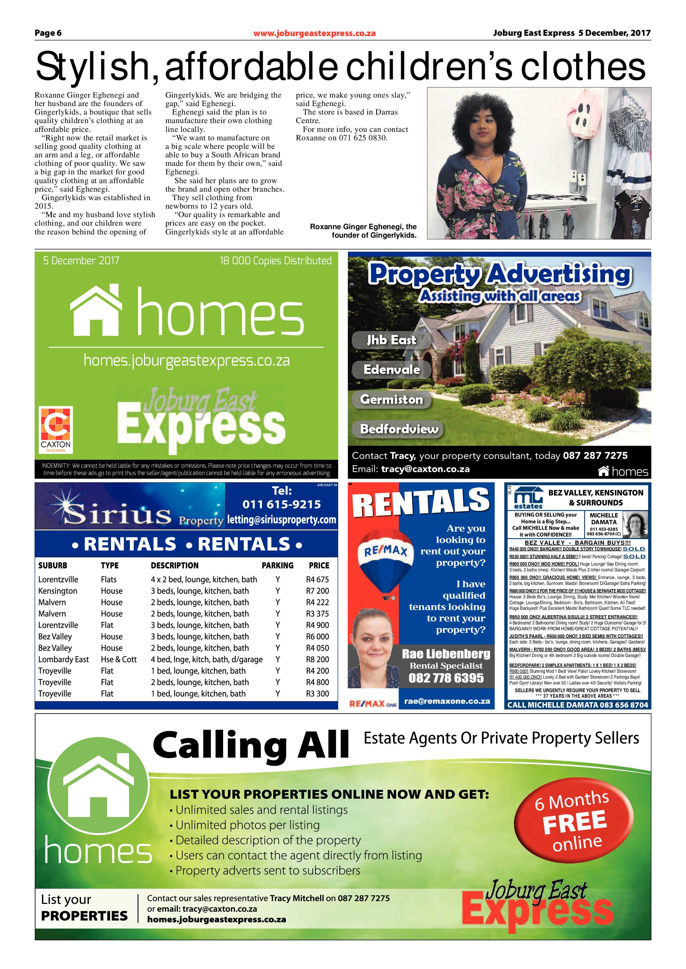 Joburg East Express 05 December 2017 page 6