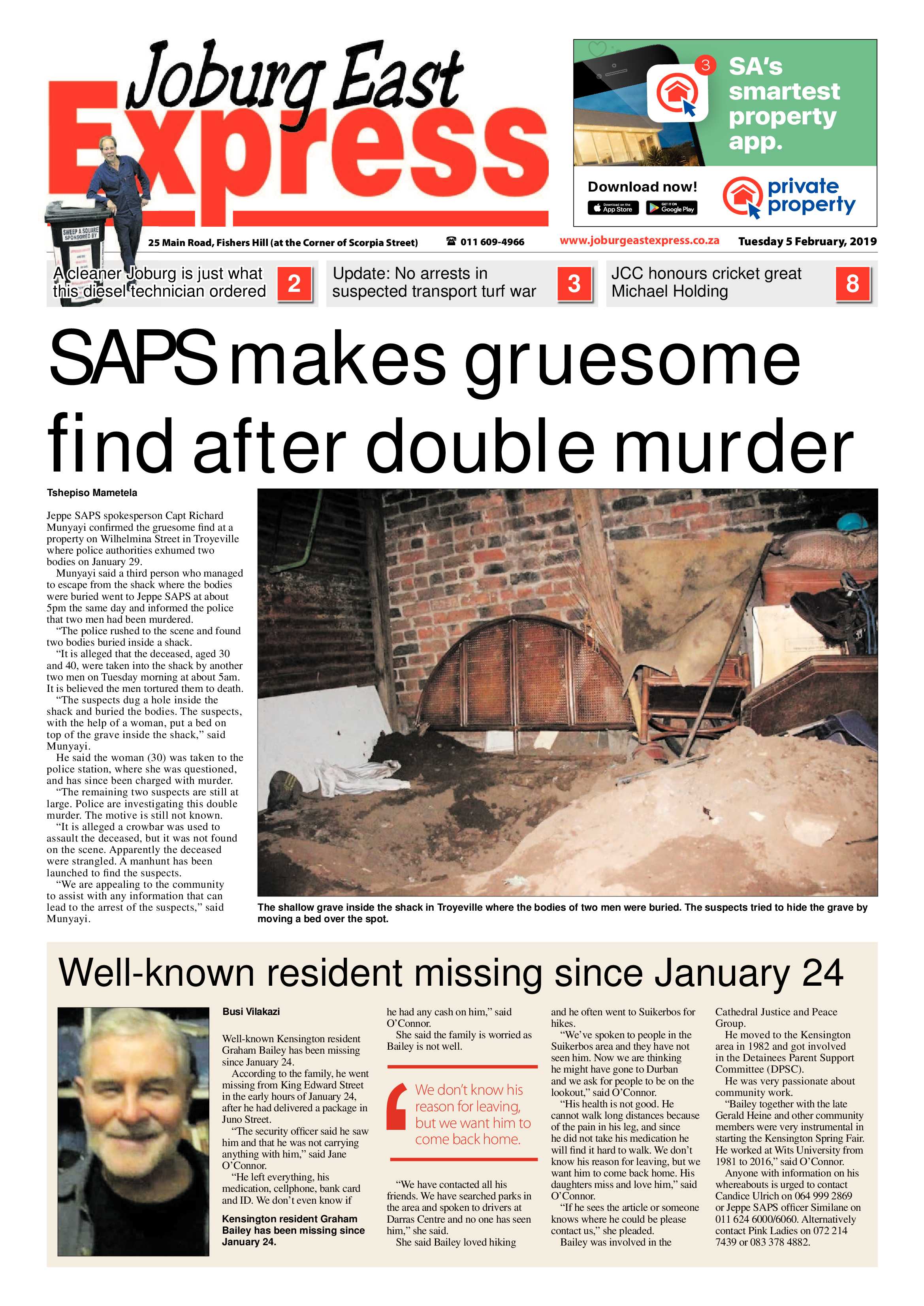 Joburg East Express 05 February 2019 page 1