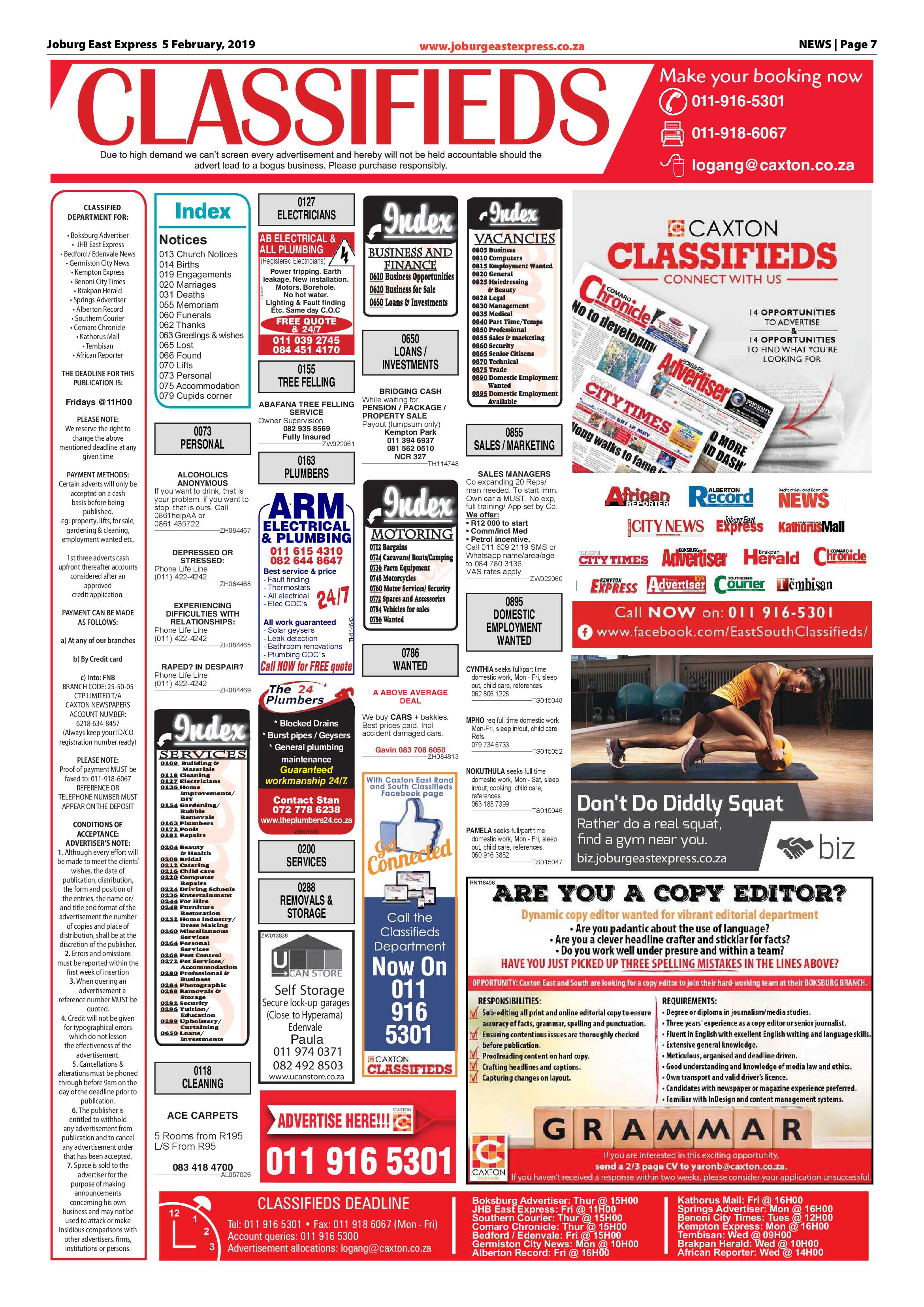 Joburg East Express 05 February 2019 page 7