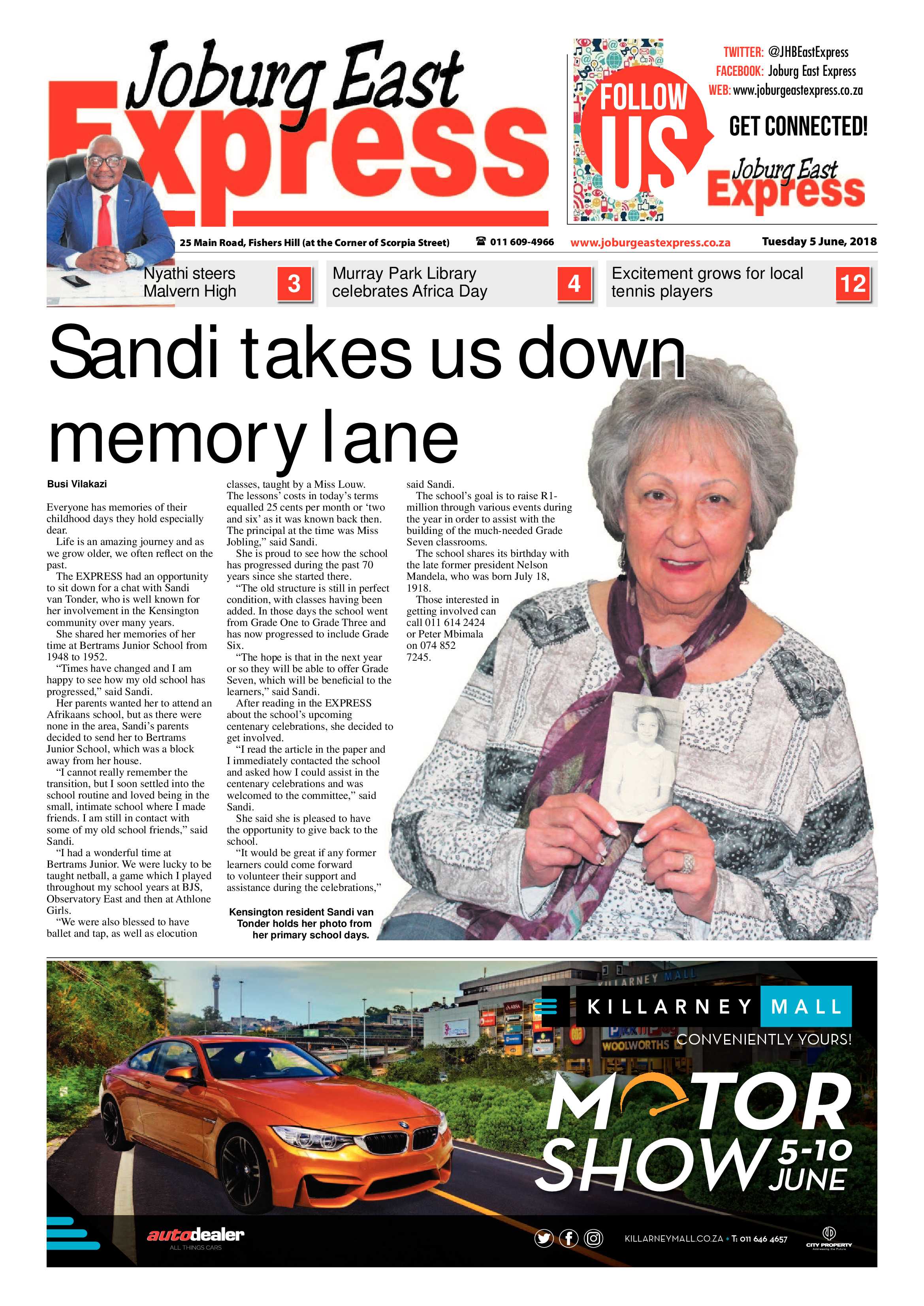Joburg East Express 05 June 2018 page 1