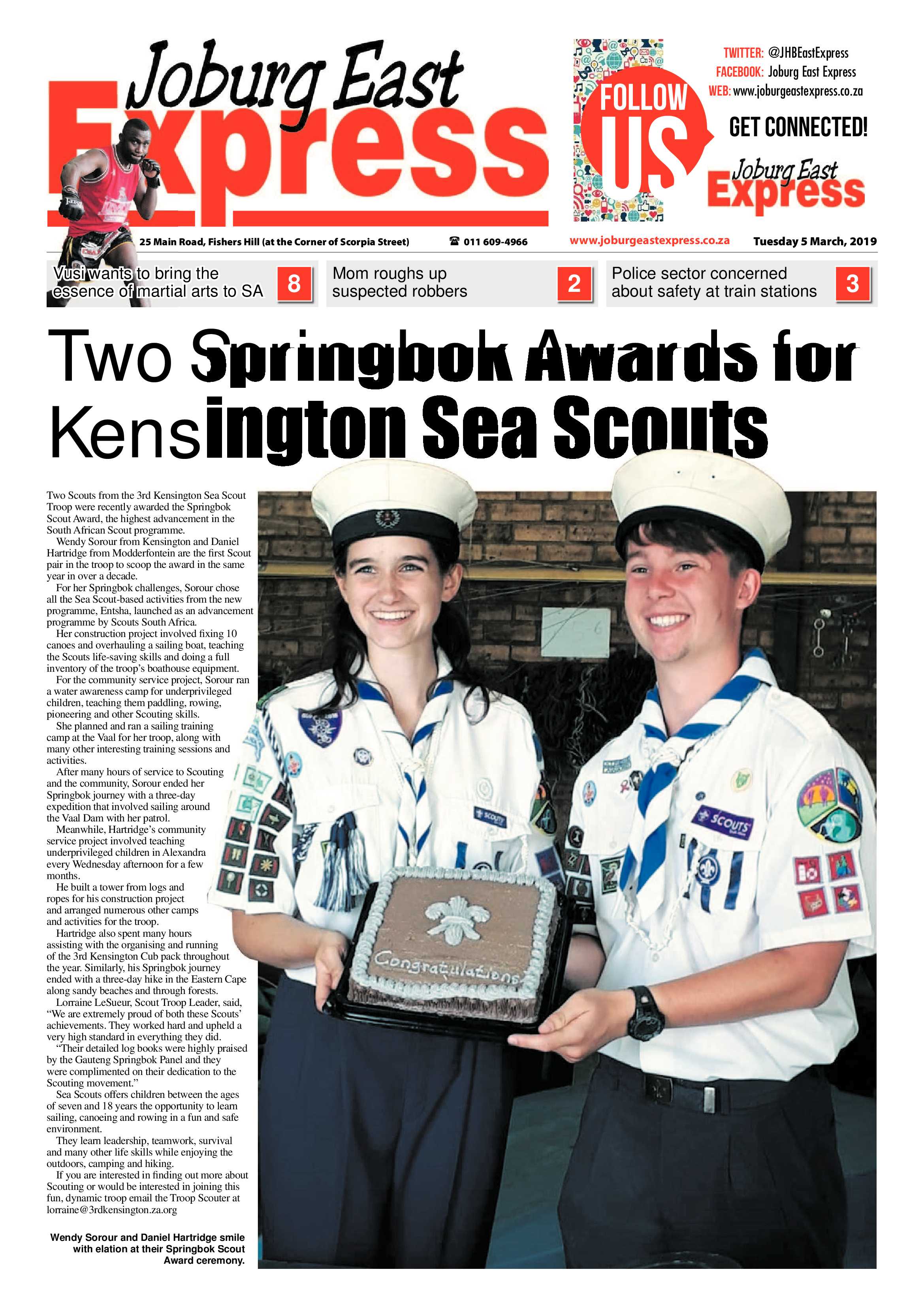 Joburg East Express 05 March 2019 page 1