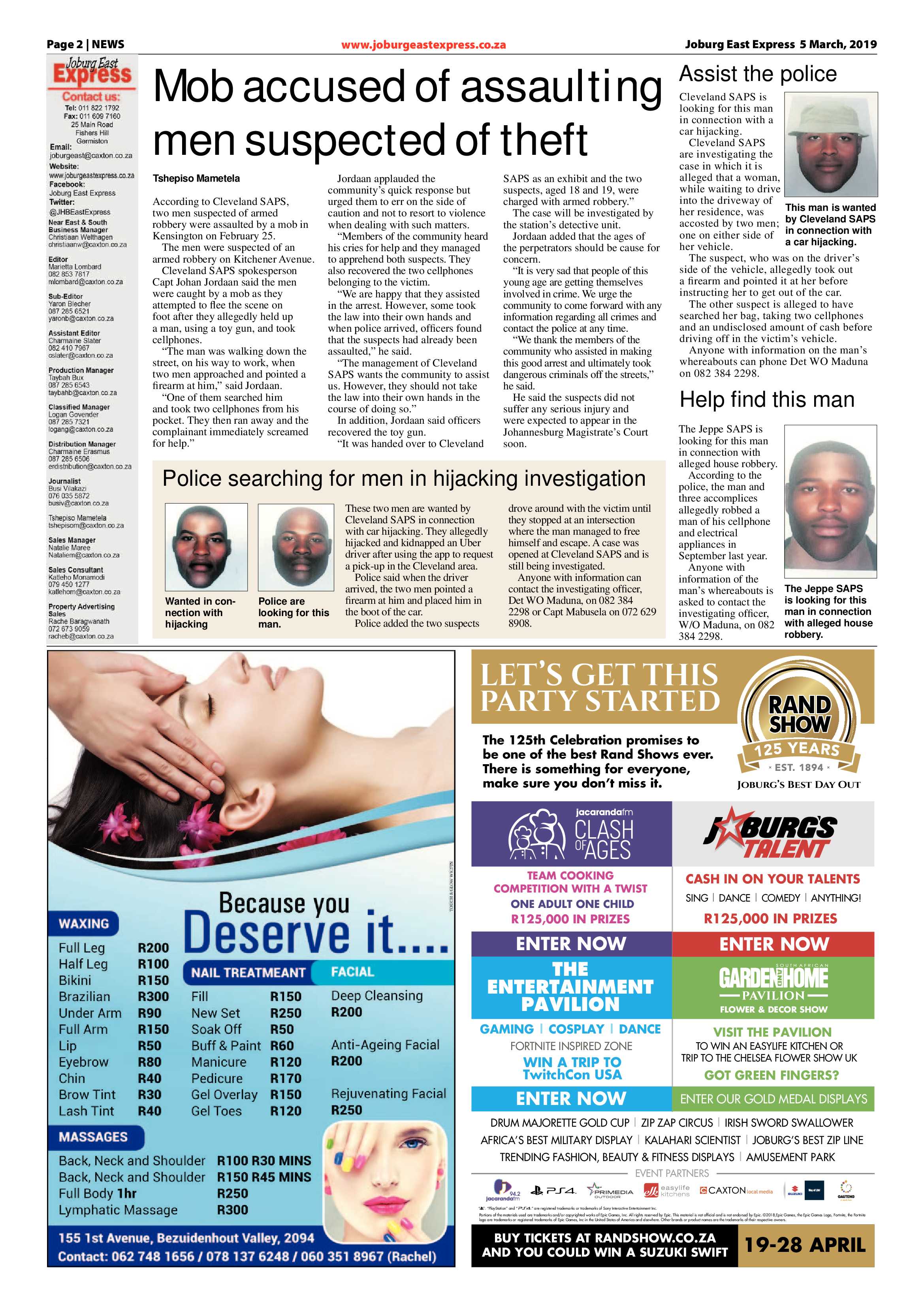 Joburg East Express 05 March 2019 page 2