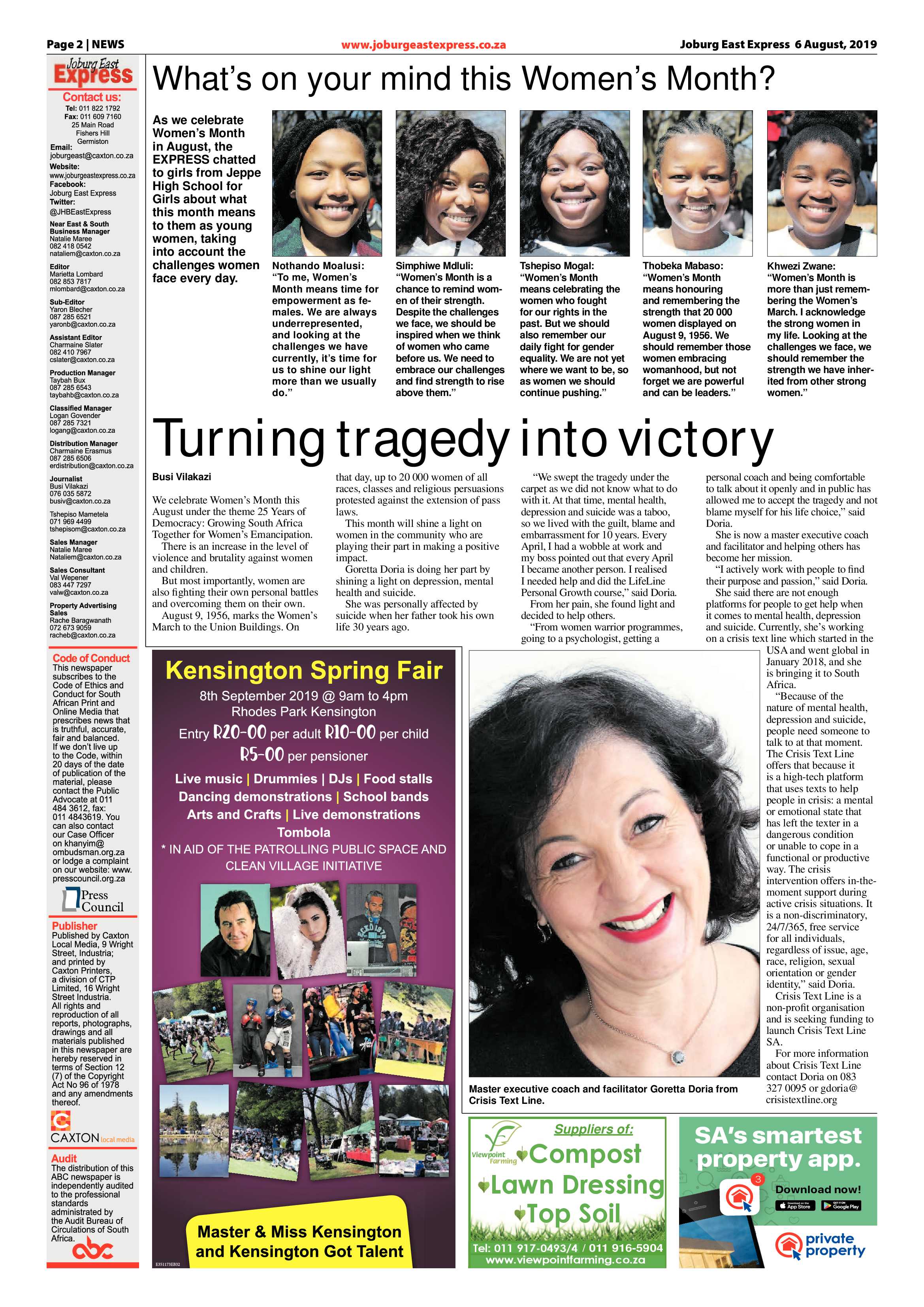 Joburg East Express 06 August 2019 page 2