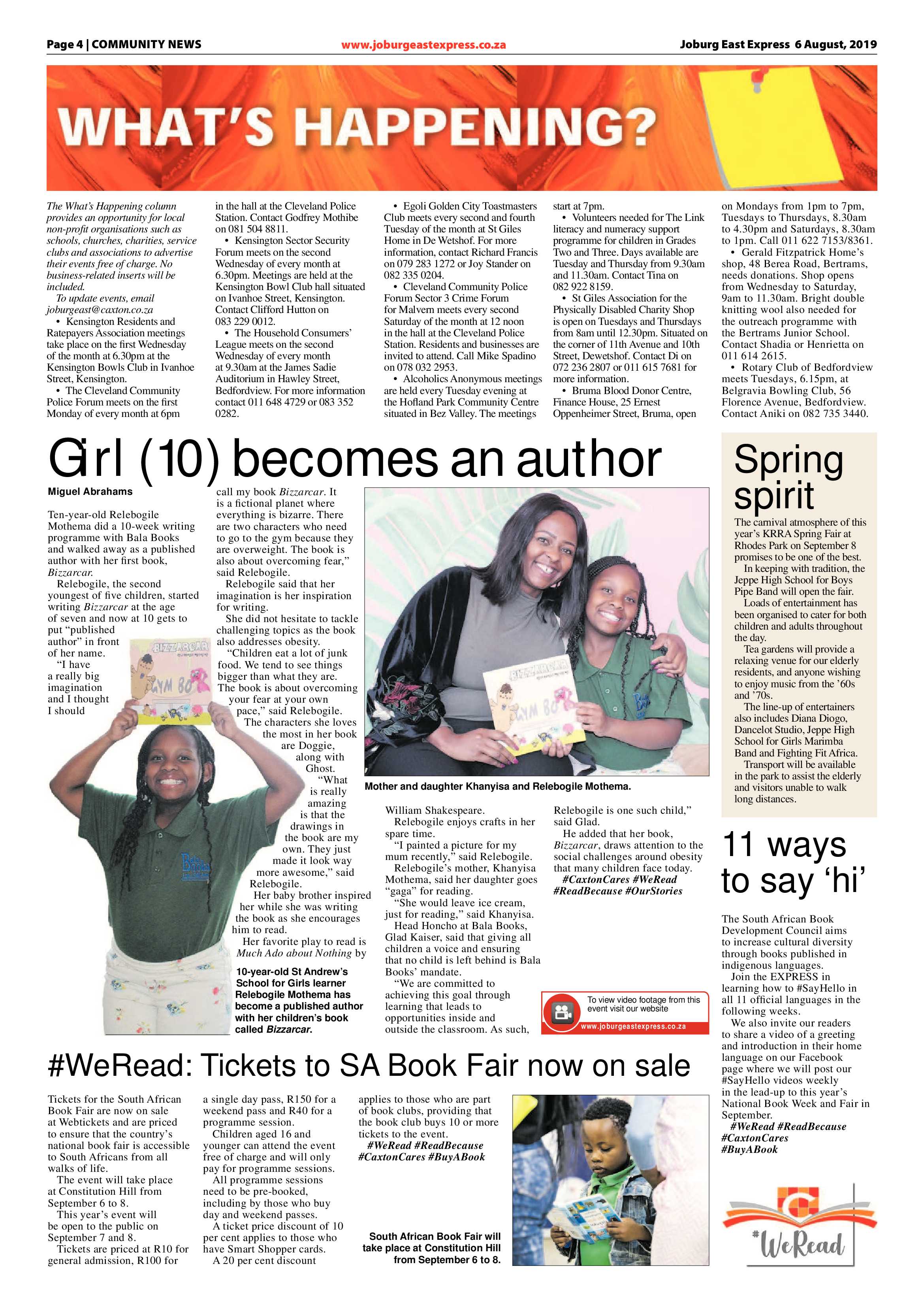 Joburg East Express 06 August 2019 page 4