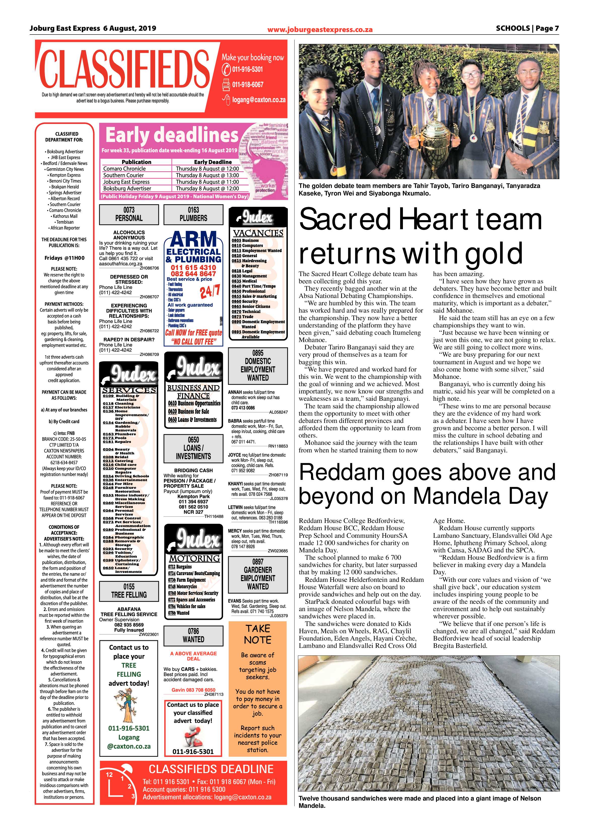 Joburg East Express 06 August 2019 page 7