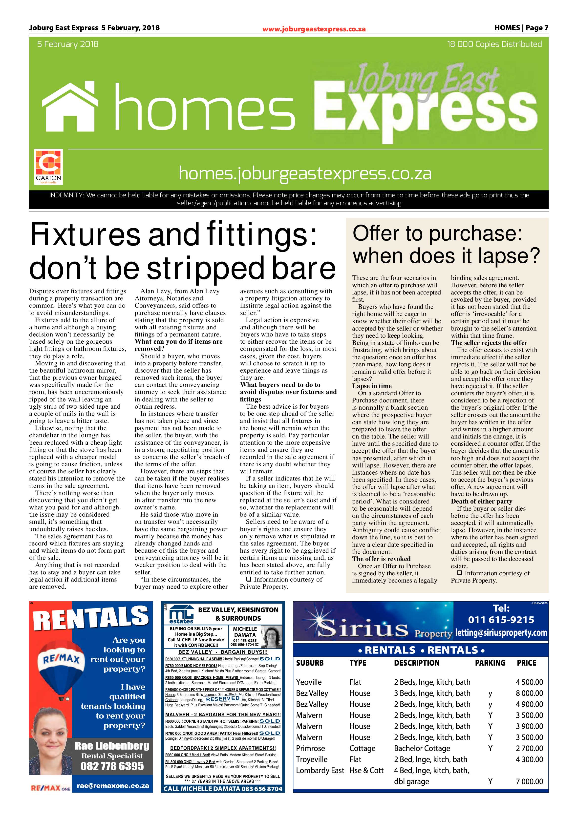 Joburg East Express 06 February 2018 page 7