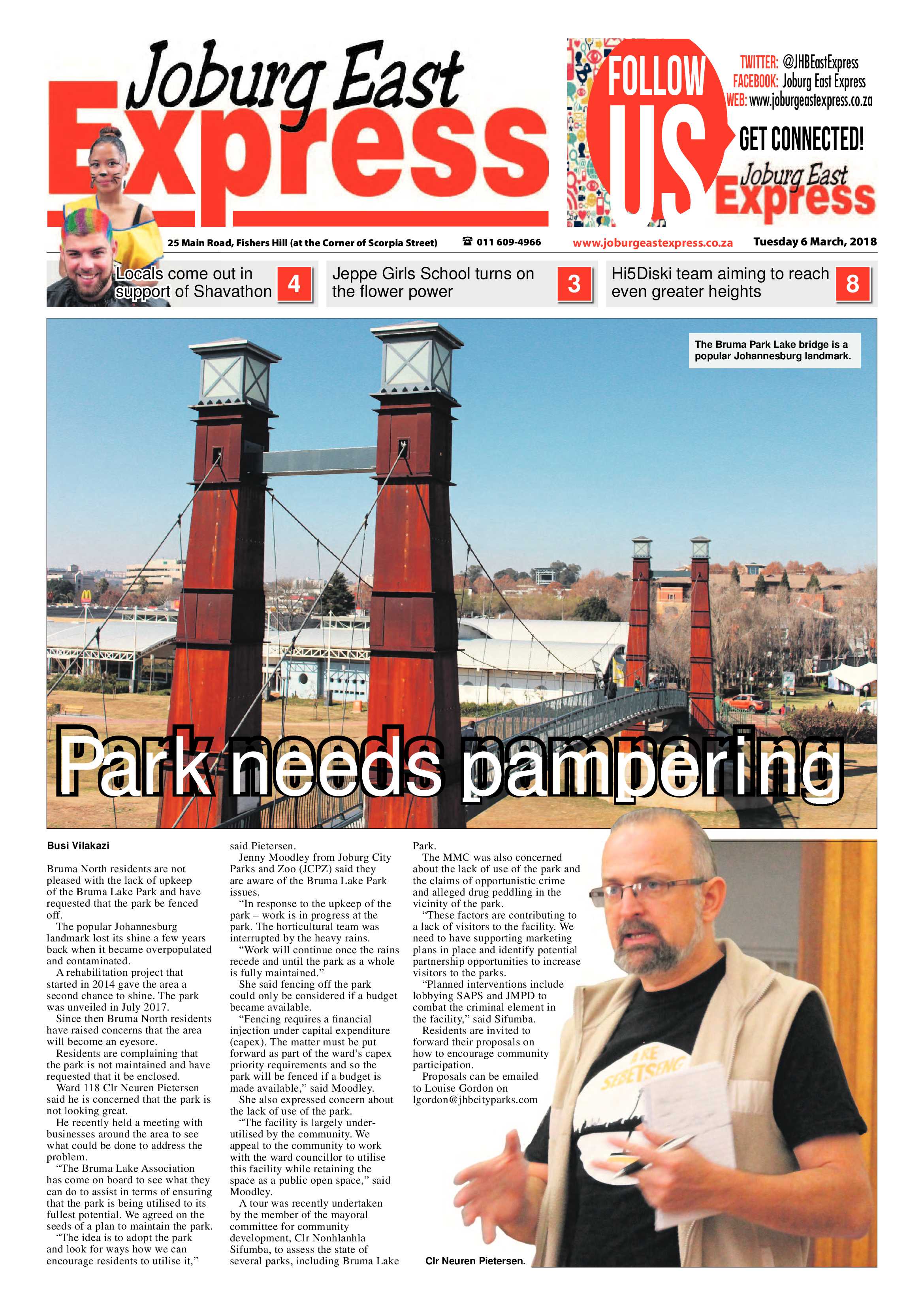Joburg East Express 06 March 2018 page 1