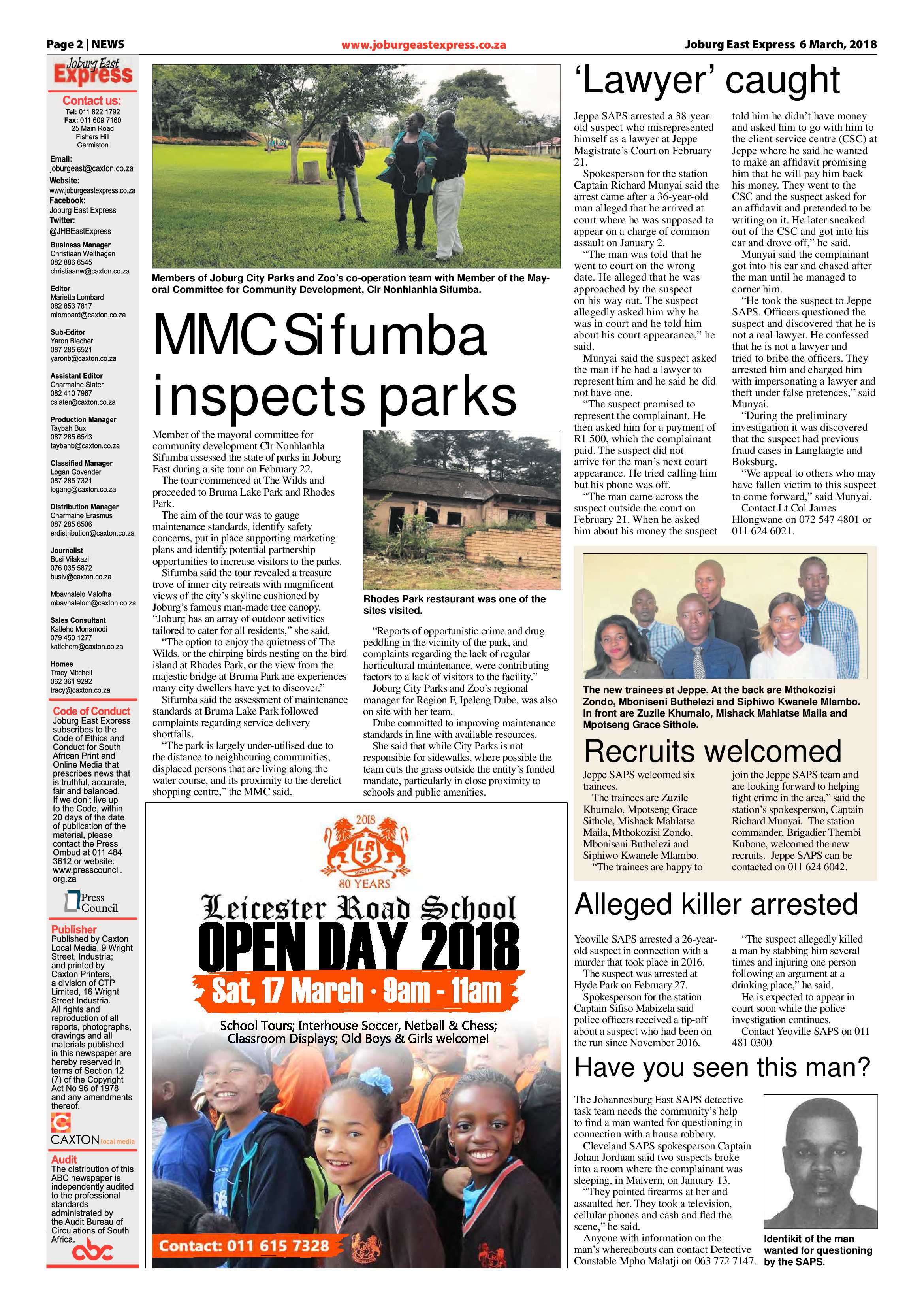Joburg East Express 06 March 2018 page 2