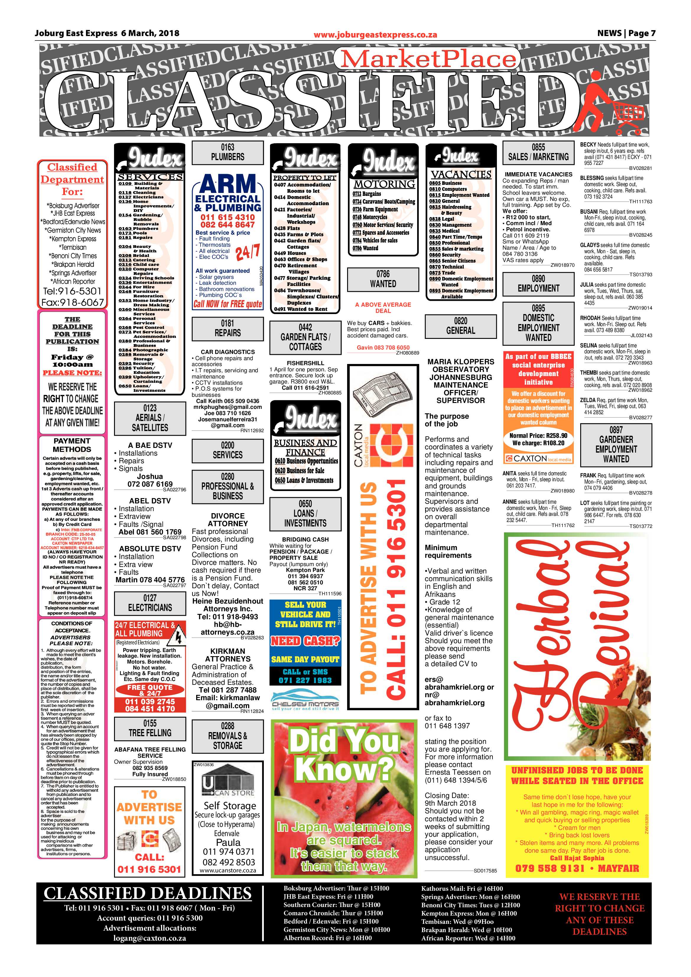 Joburg East Express 06 March 2018 page 7