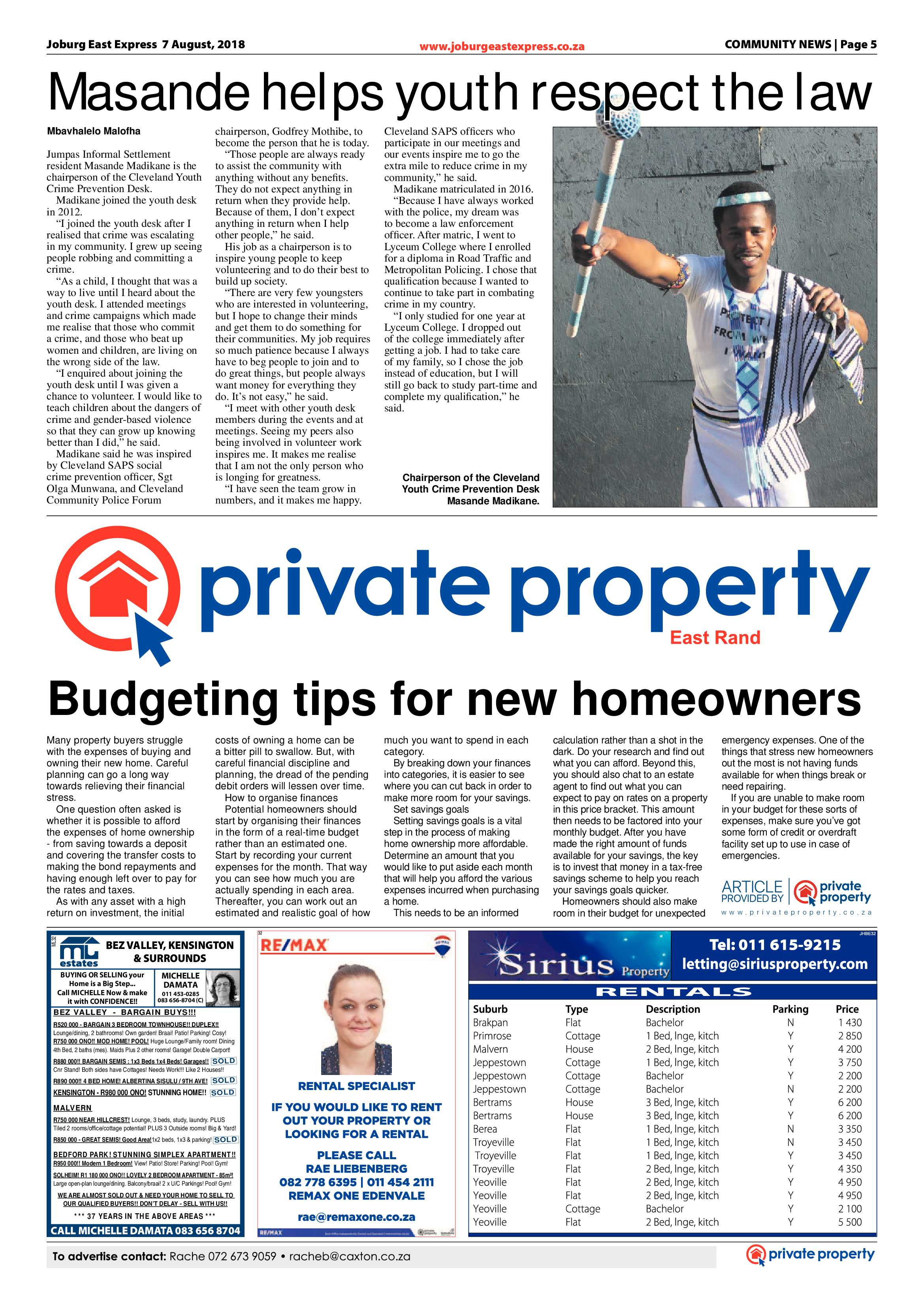 Joburg East Express 07 August 2018 page 5
