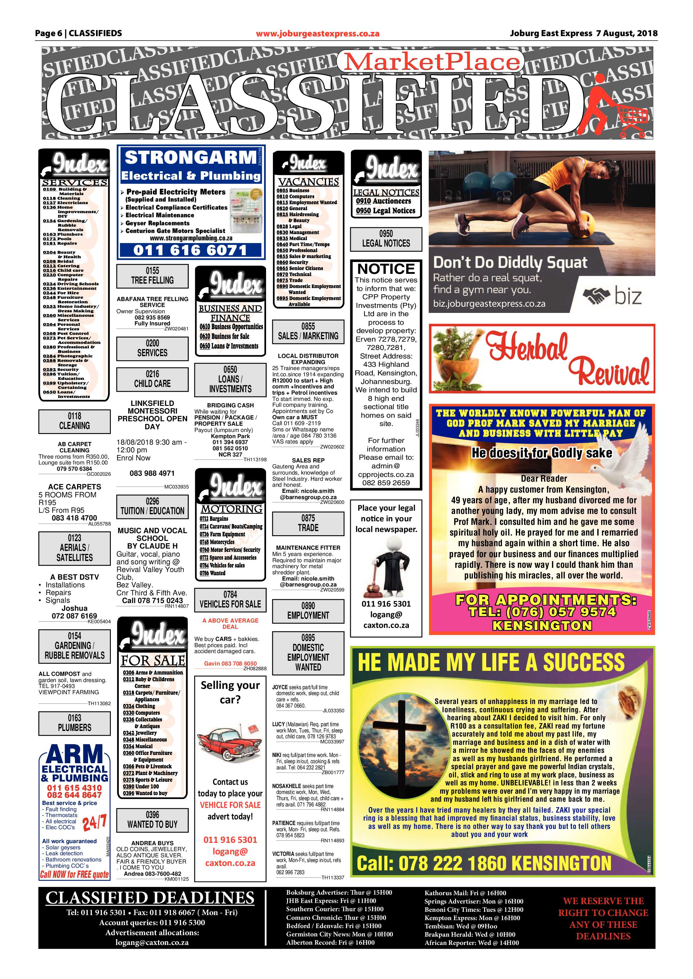 Joburg East Express 07 August 2018 page 6