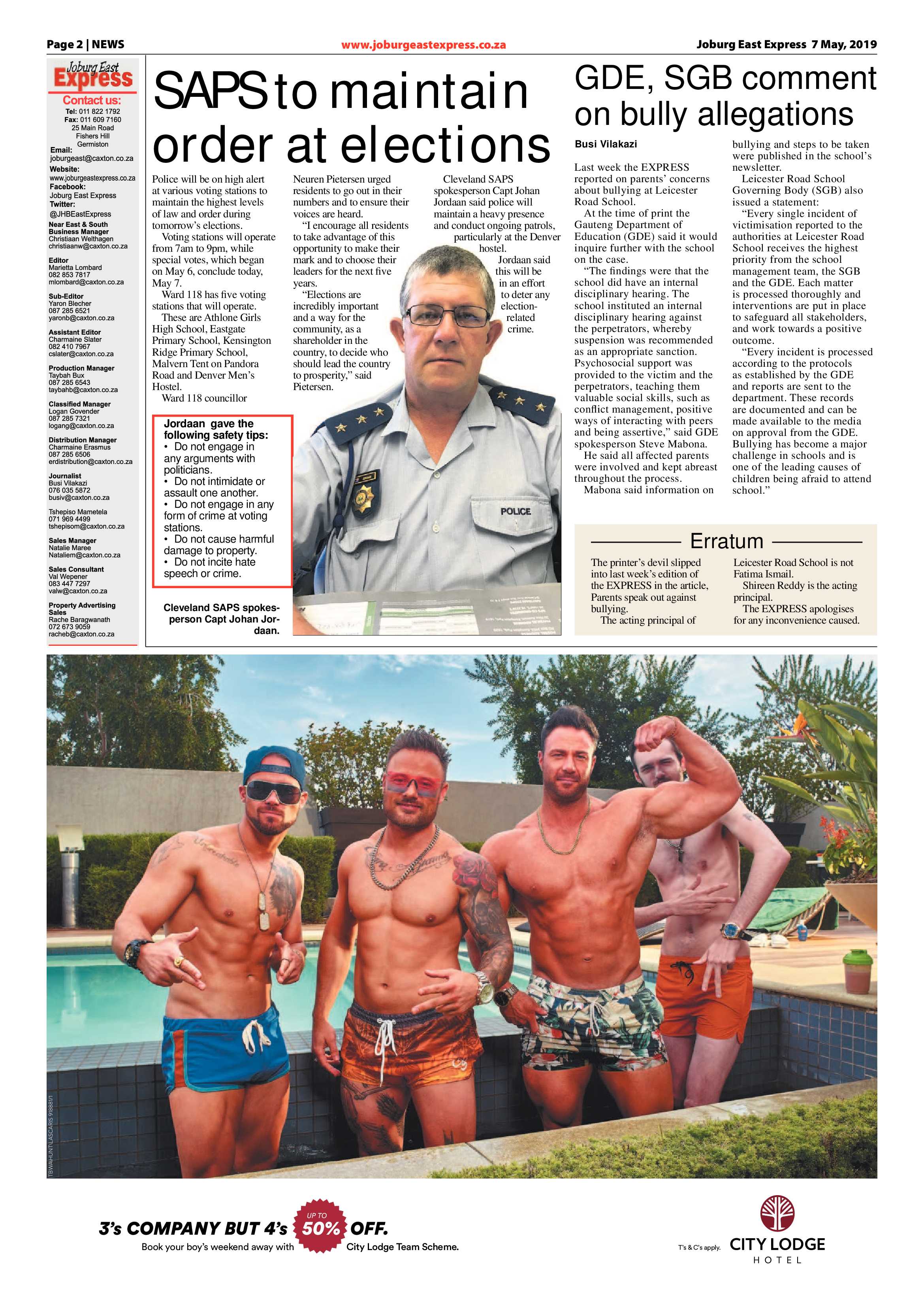 Joburg East Express 07 May 2019 page 2