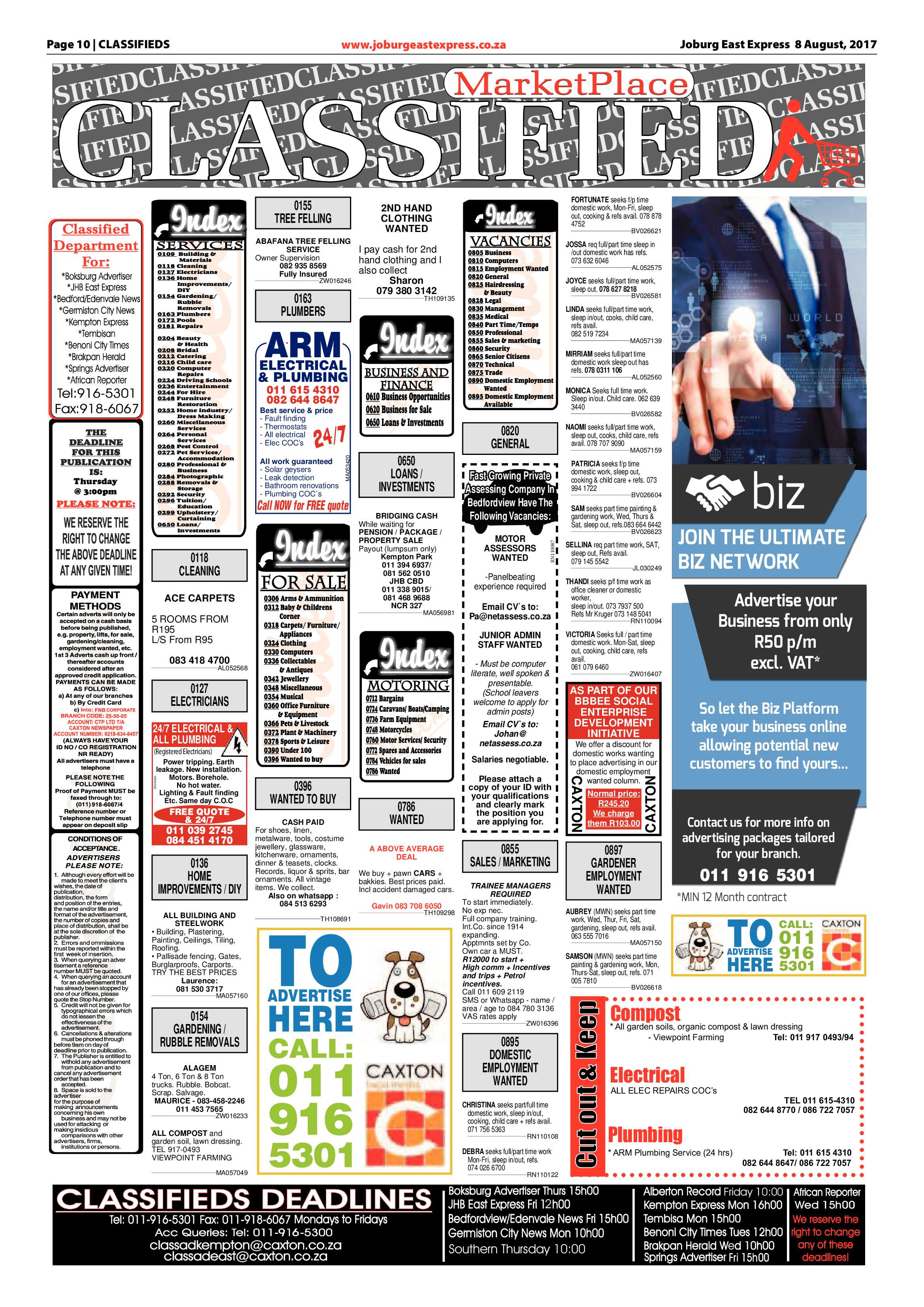 Joburg East Express 08 August 2017 page 10
