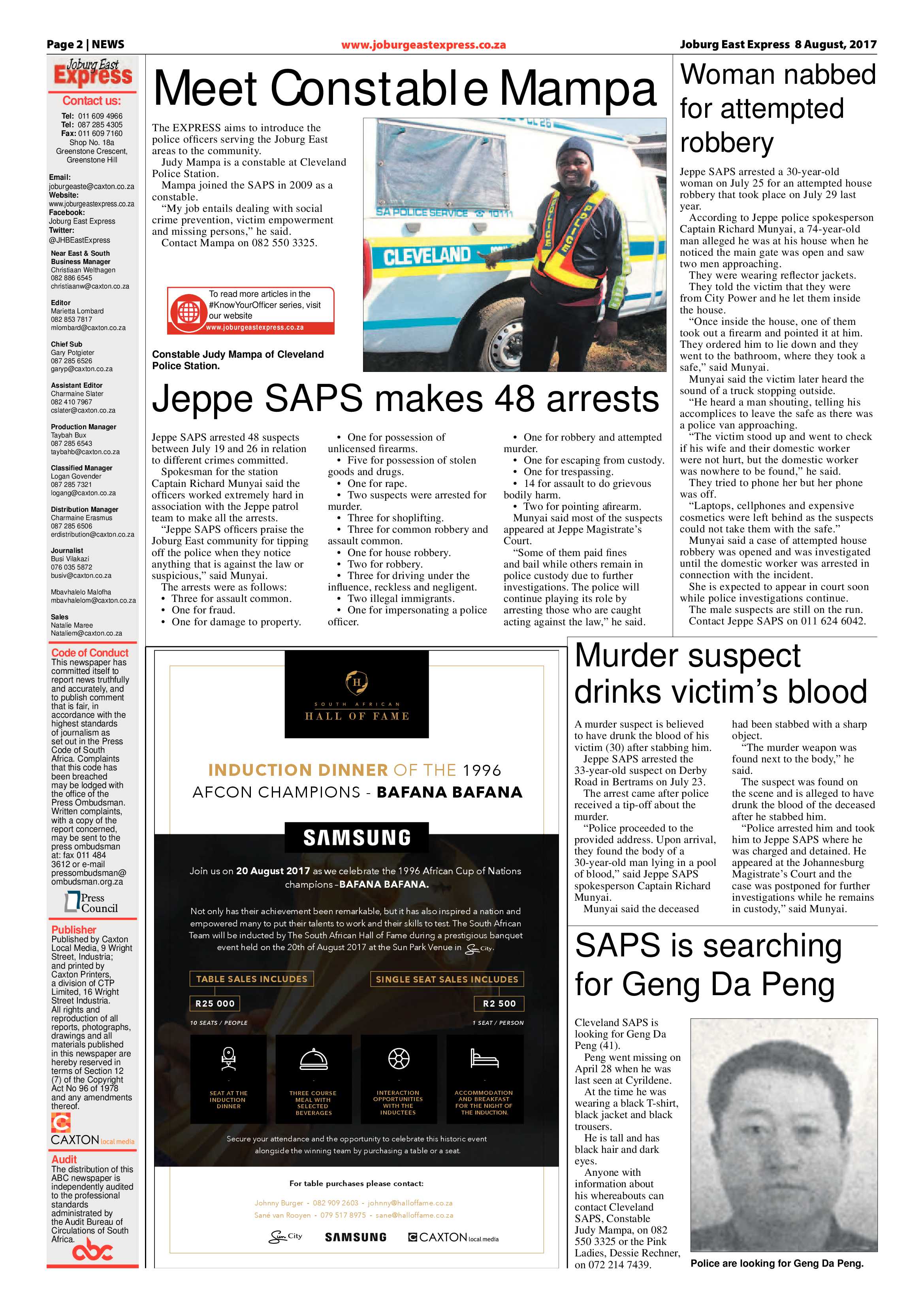 Joburg East Express 08 August 2017 page 2