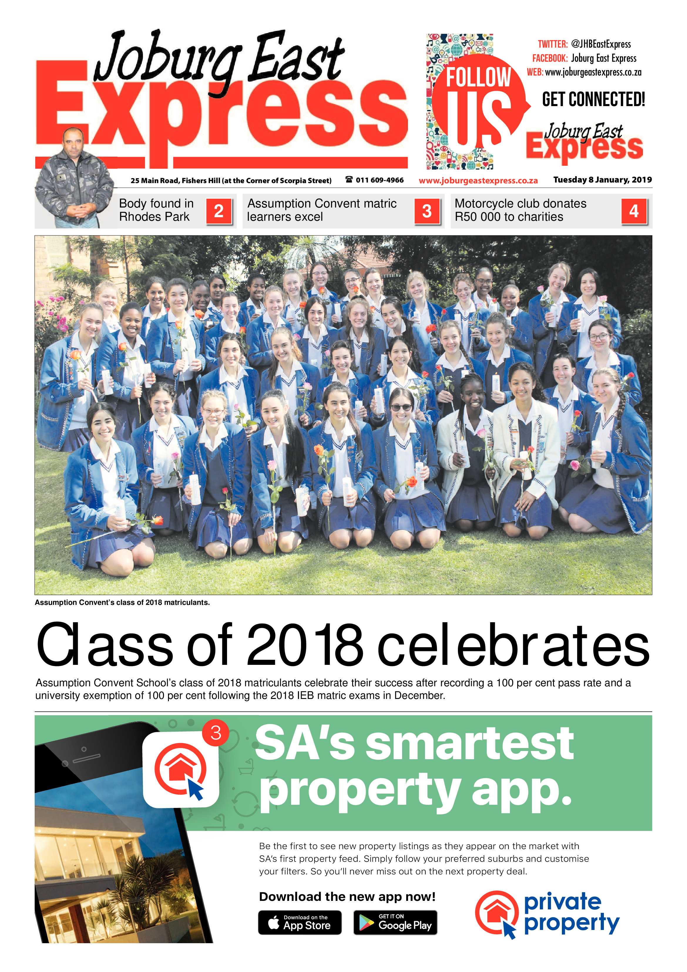 Joburg East Express 08 January 2019 page 1