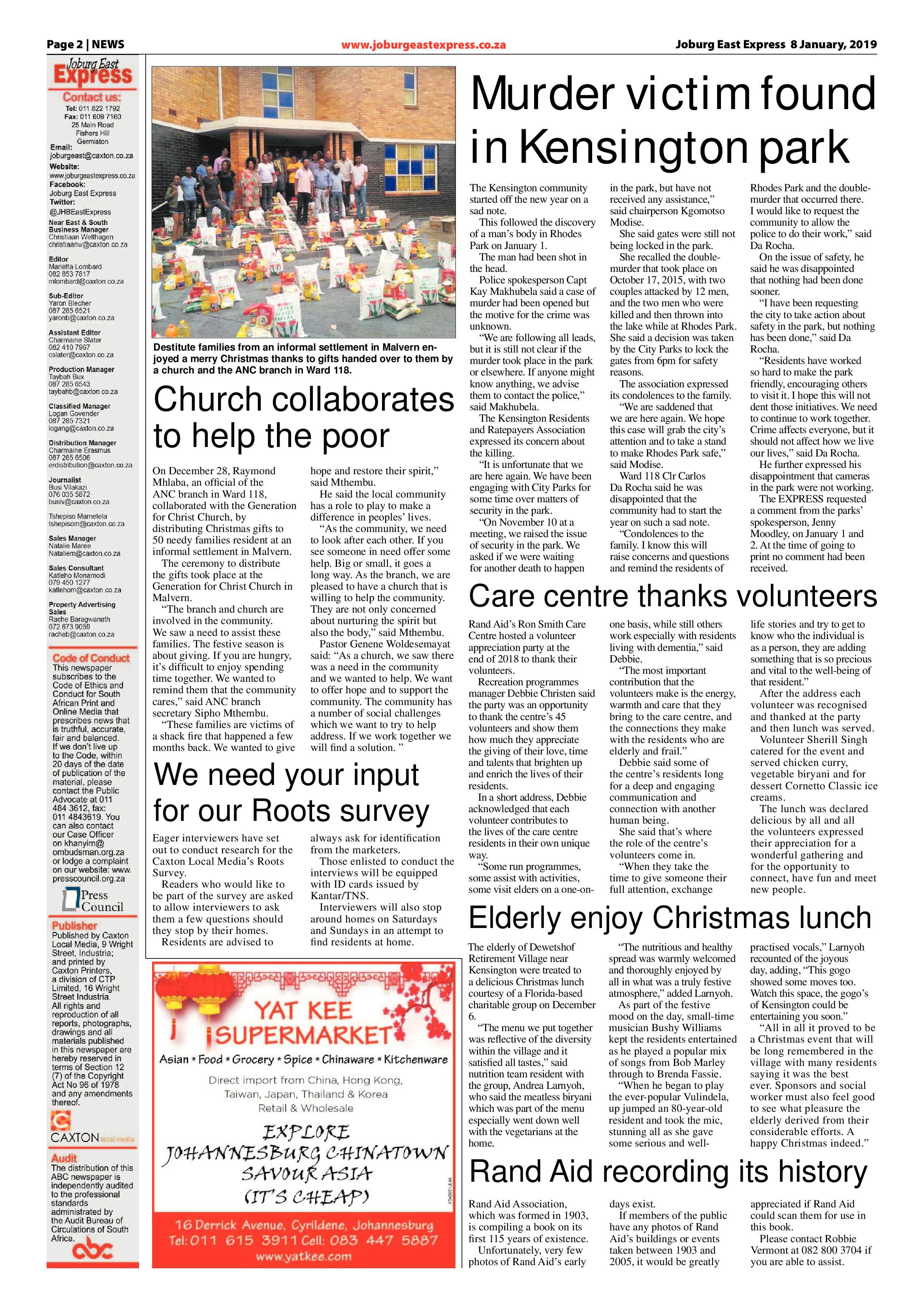 Joburg East Express 08 January 2019 page 2