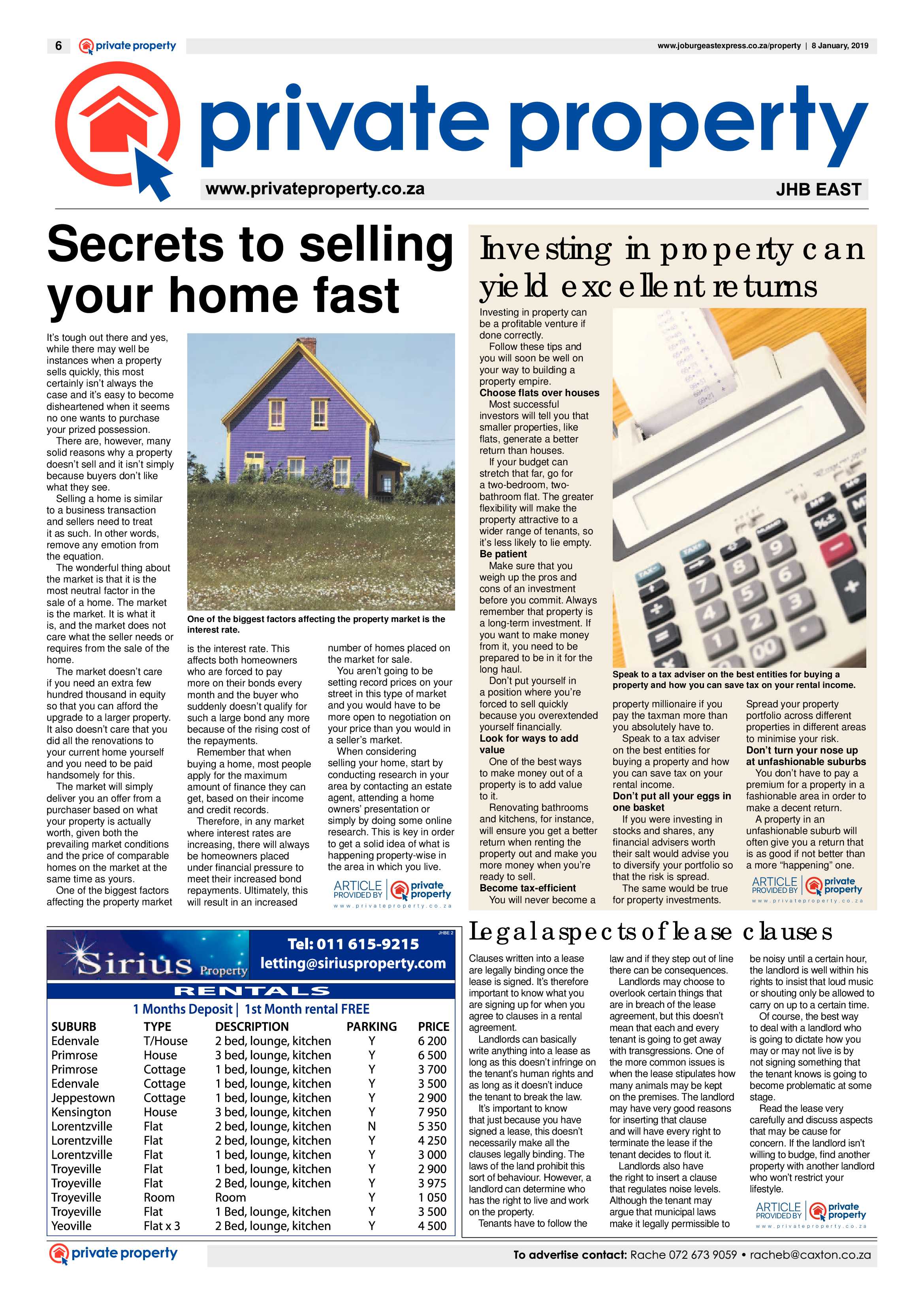 Joburg East Express 08 January 2019 page 6