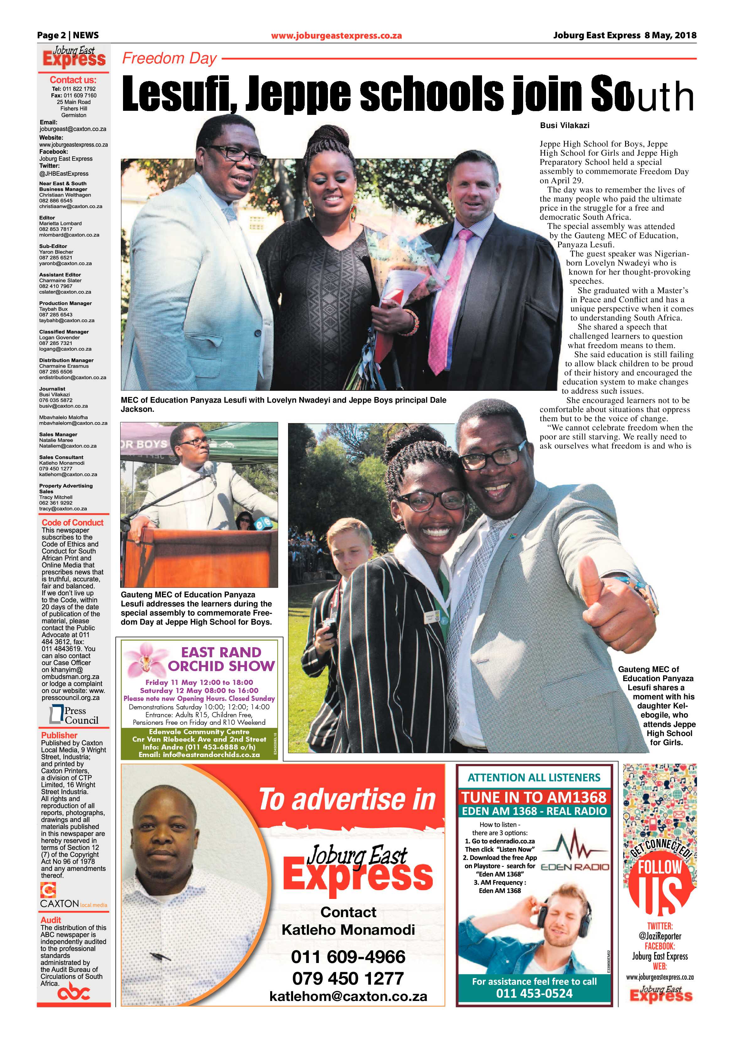 Joburg East Express 08 May 2018 page 2