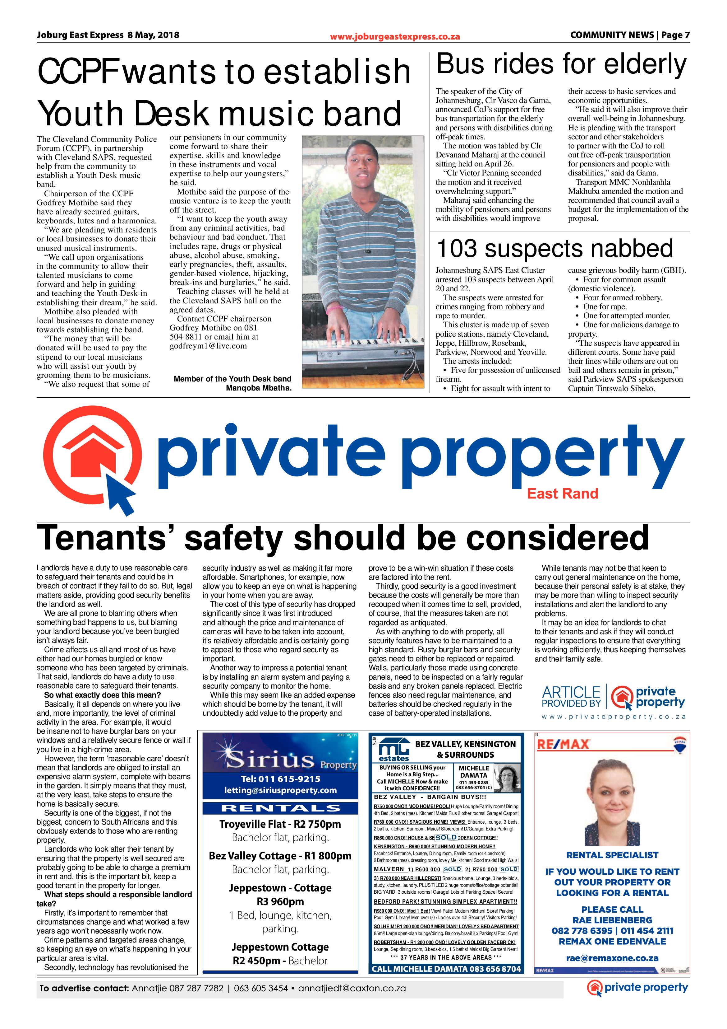 Joburg East Express 08 May 2018 page 7