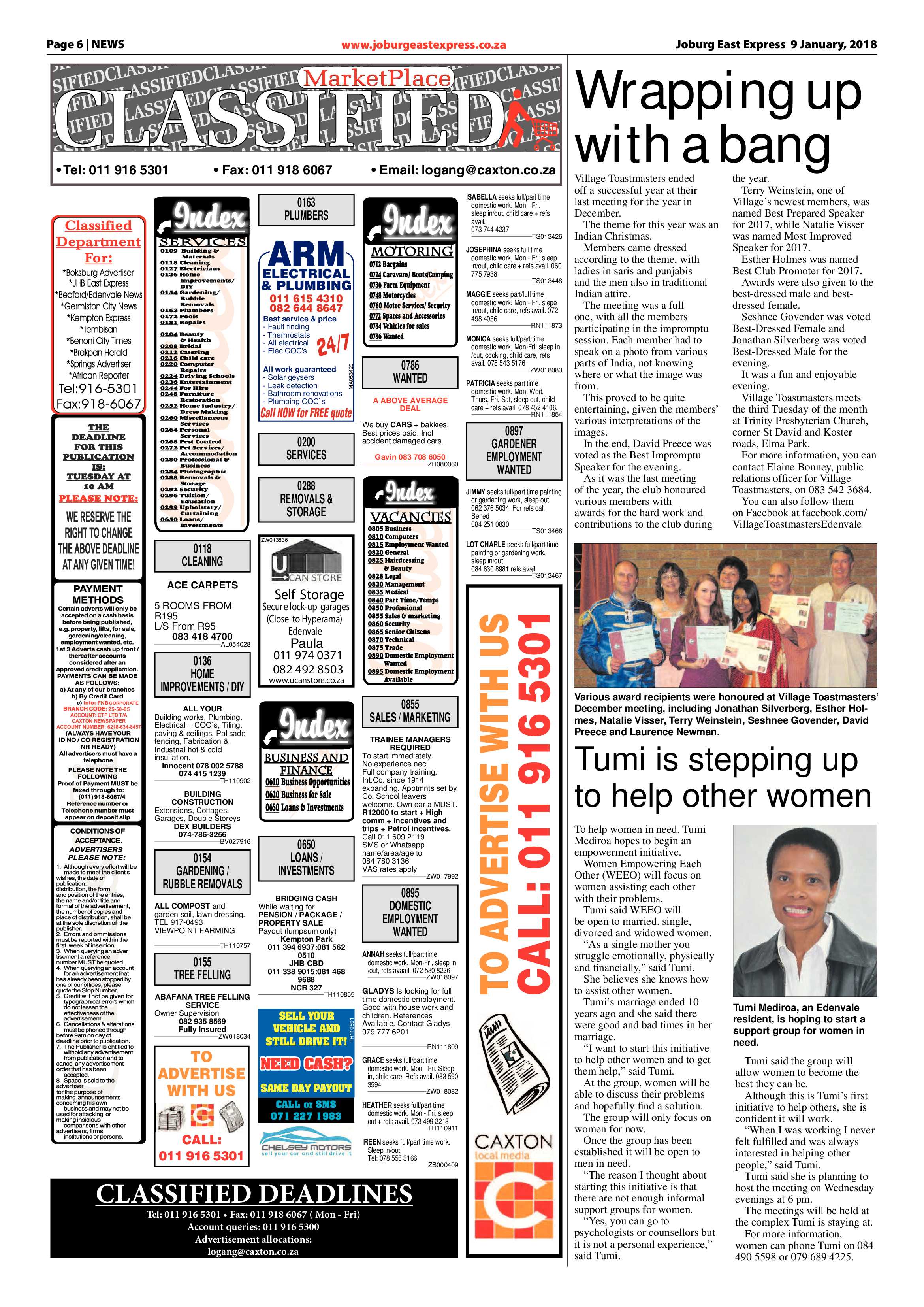 Joburg East Express 09 January 2017 page 6