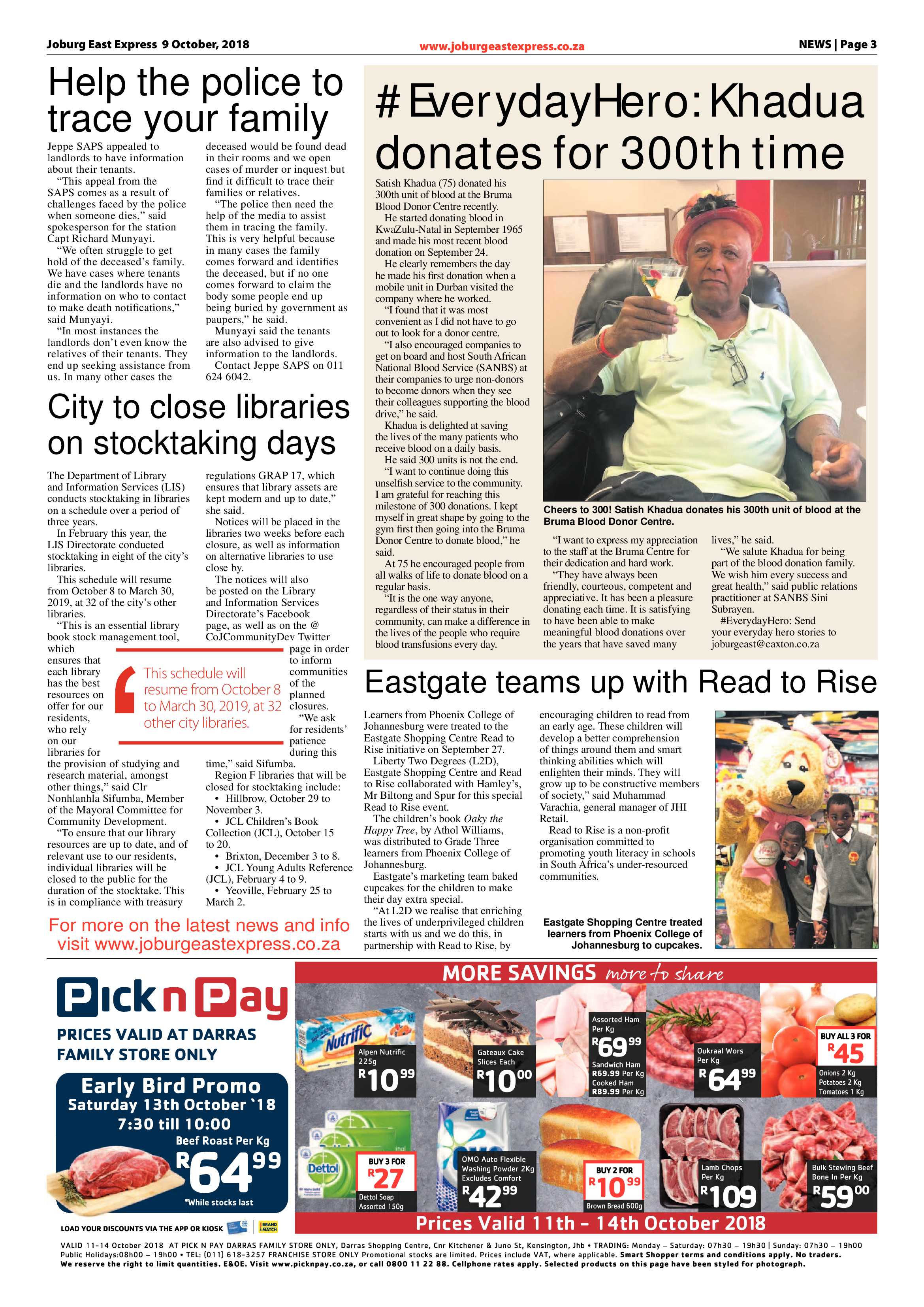 Joburg East Express 09 October 2018 page 3