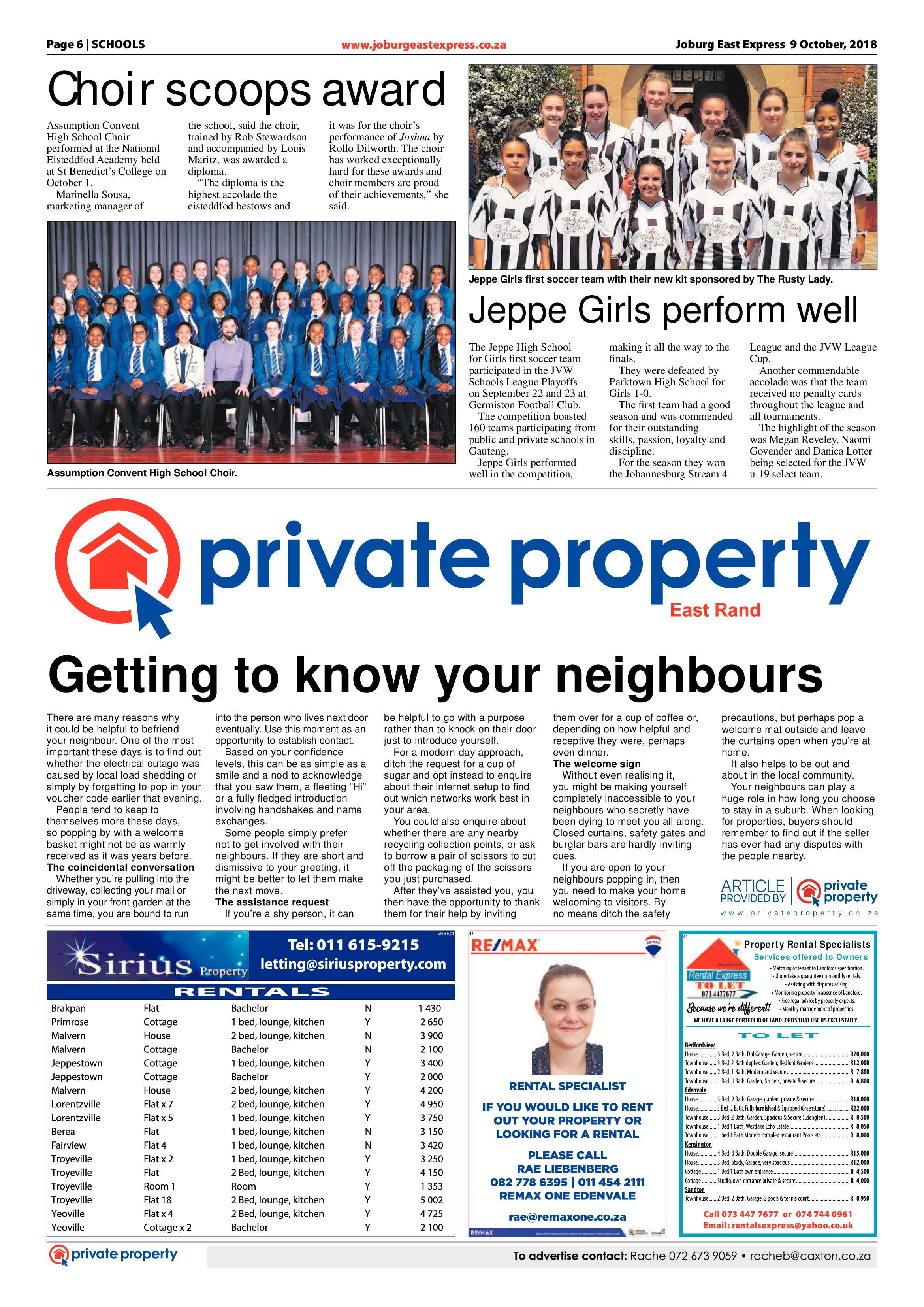 Joburg East Express 09 October 2018 page 6