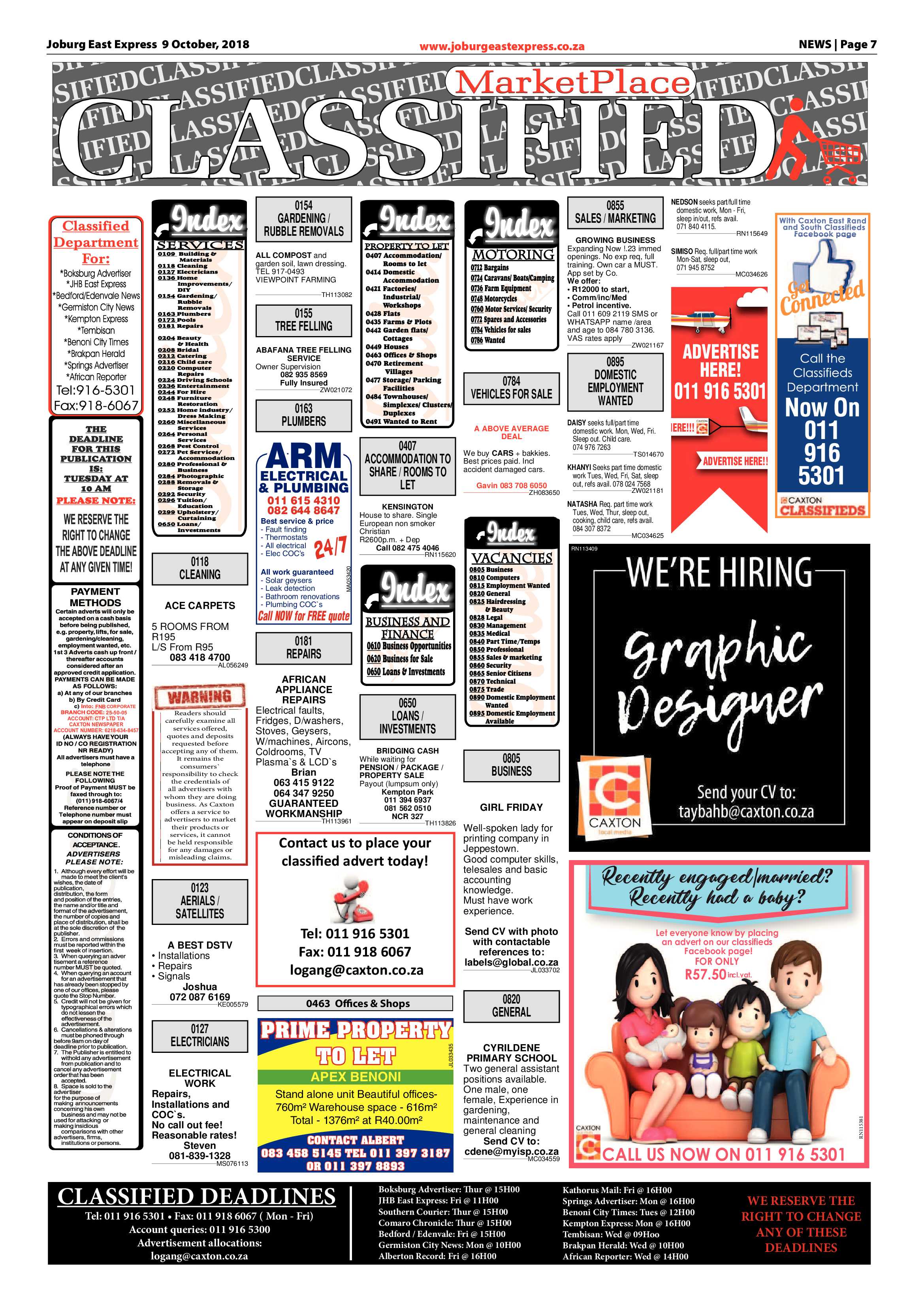 Joburg East Express 09 October 2018 page 7