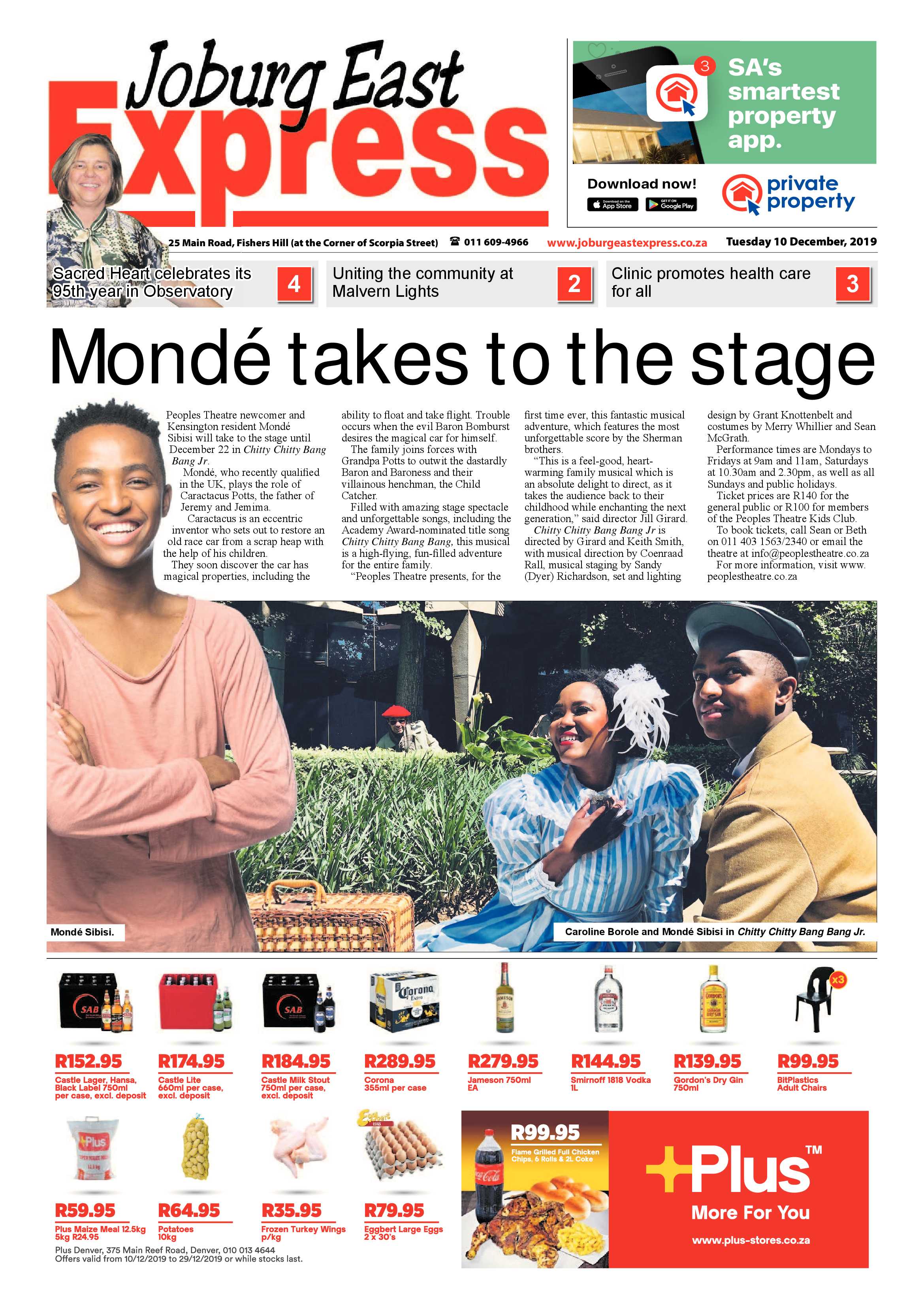 Joburg East Express 10 December 2019 page 1