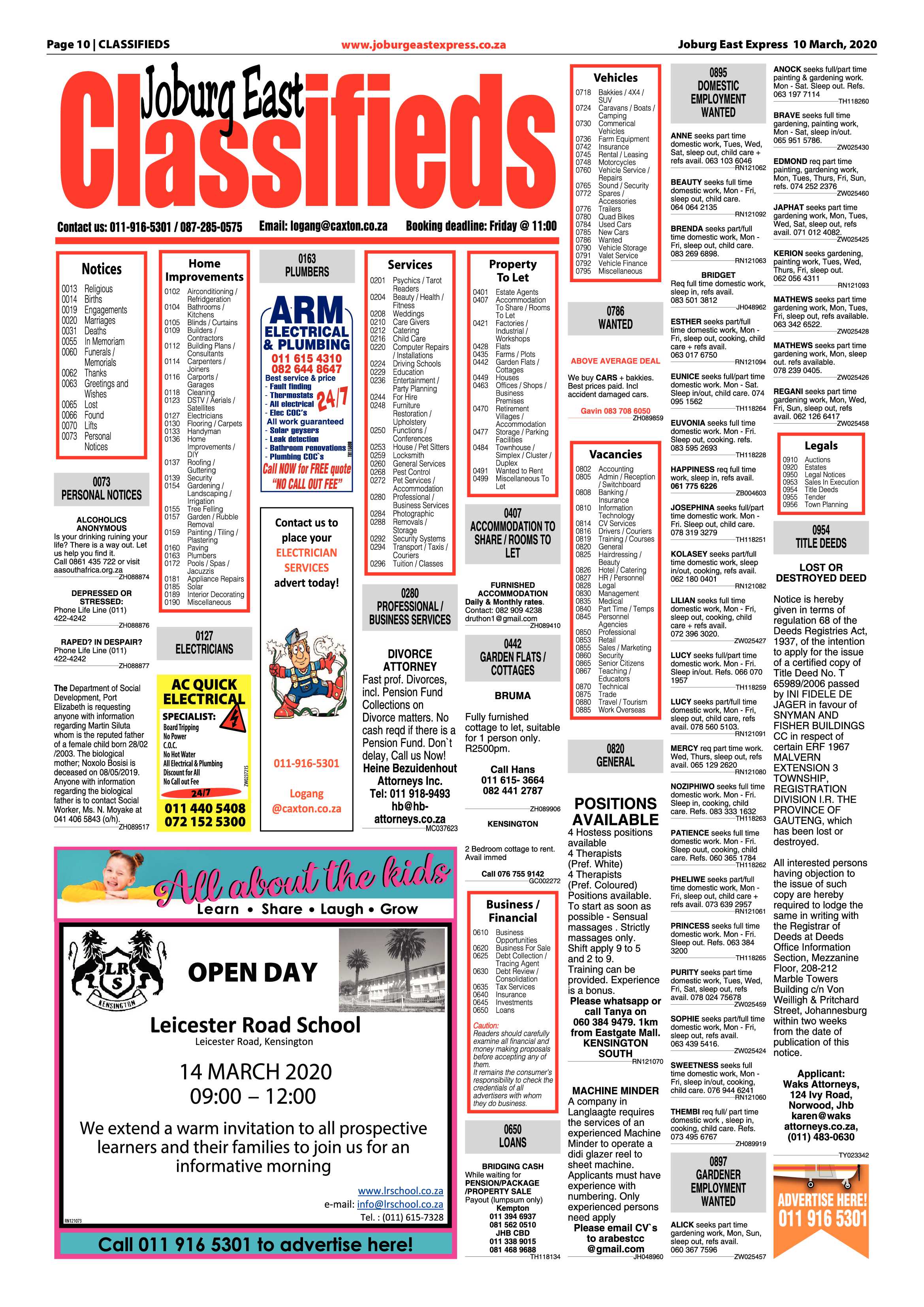 Joburg East Express 10 March 2020 page 10