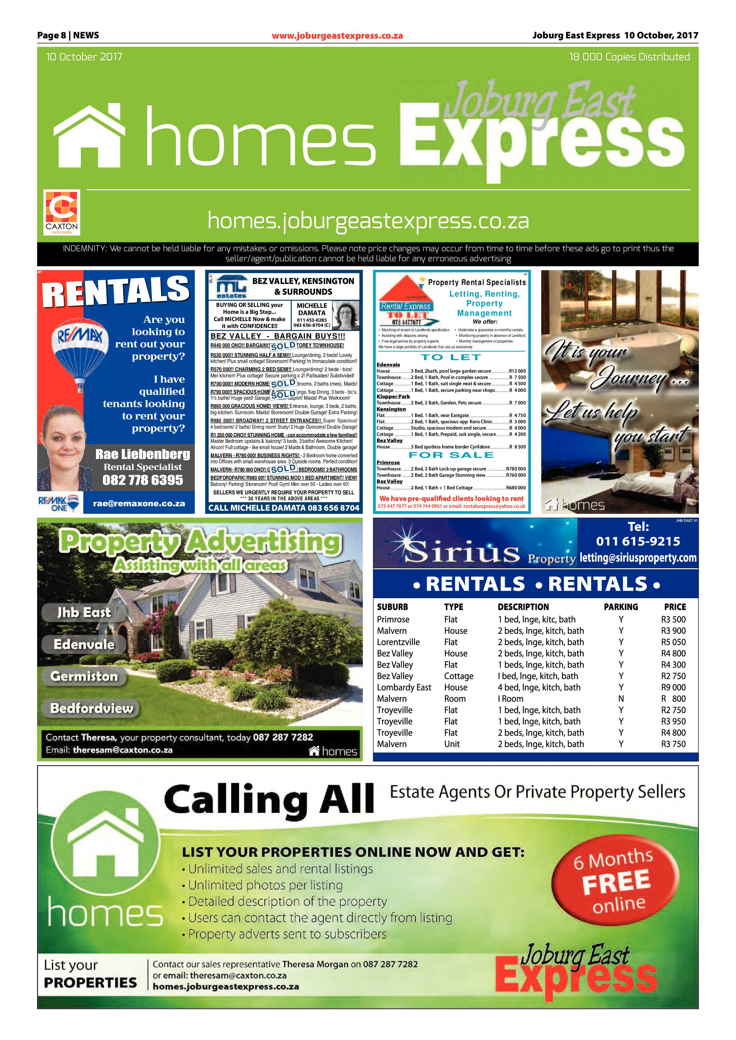 Joburg East Express 10 October 2017 page 8