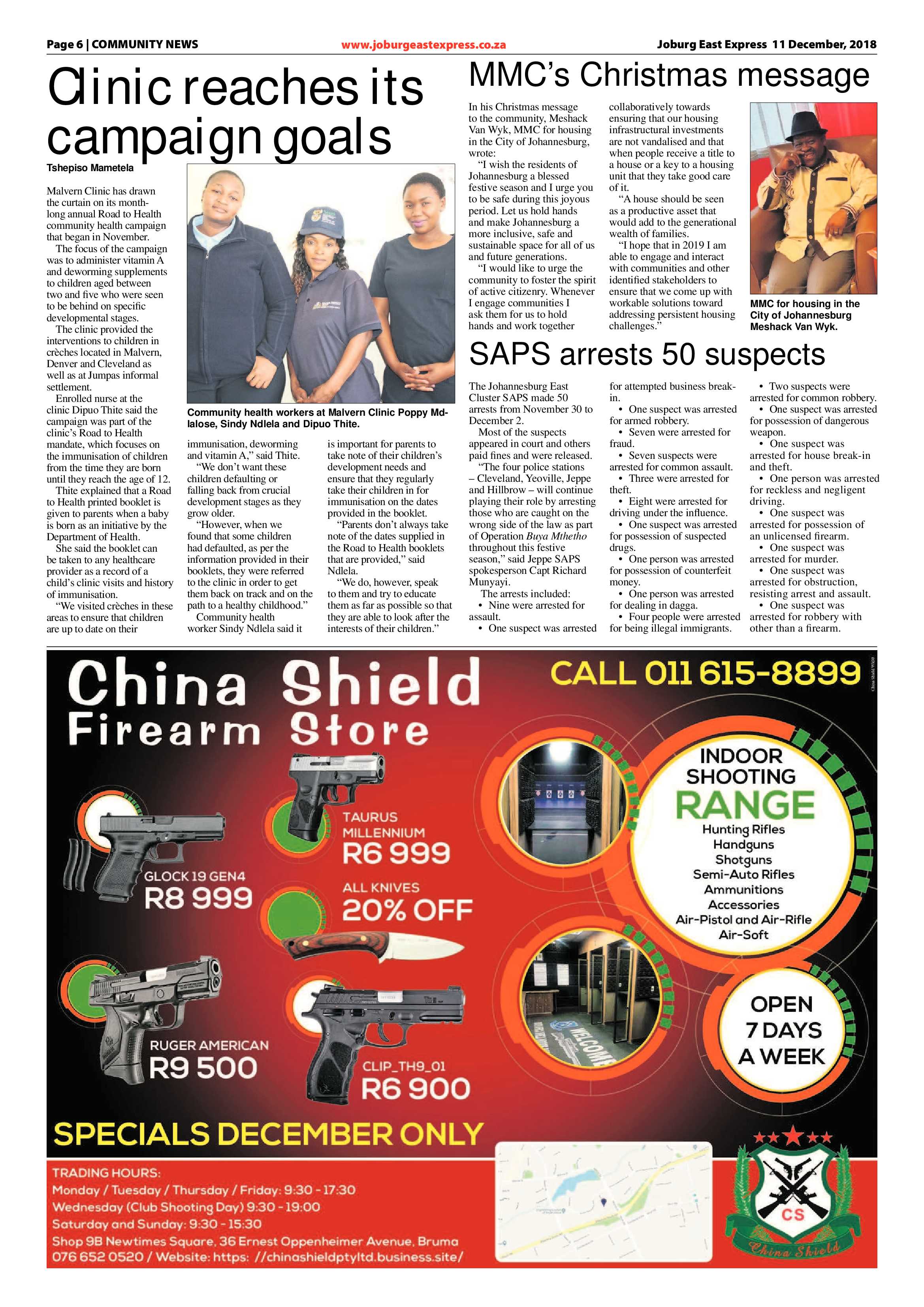 Joburg East Express 11 December 2018 page 6