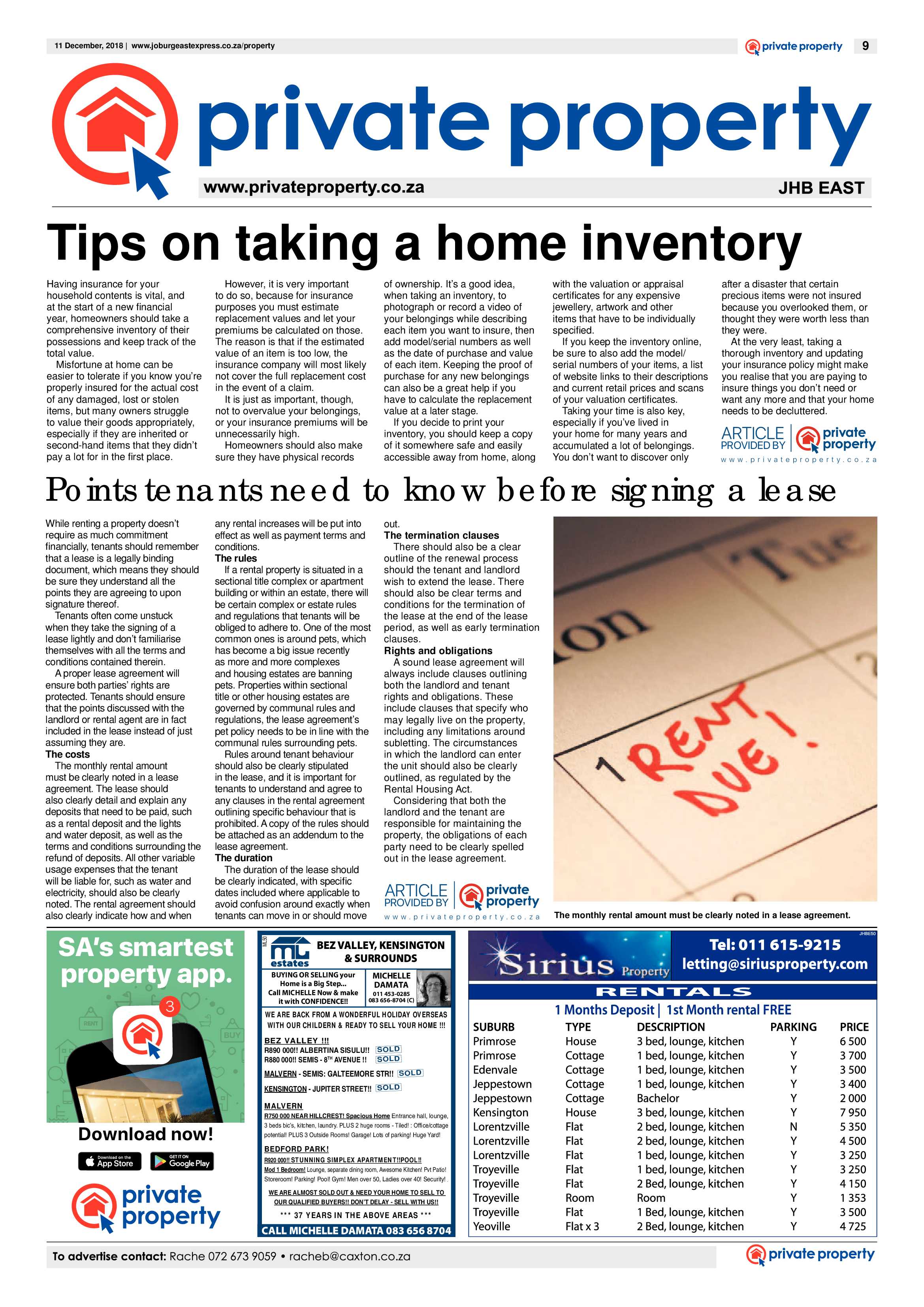 Joburg East Express 11 December 2018 page 9