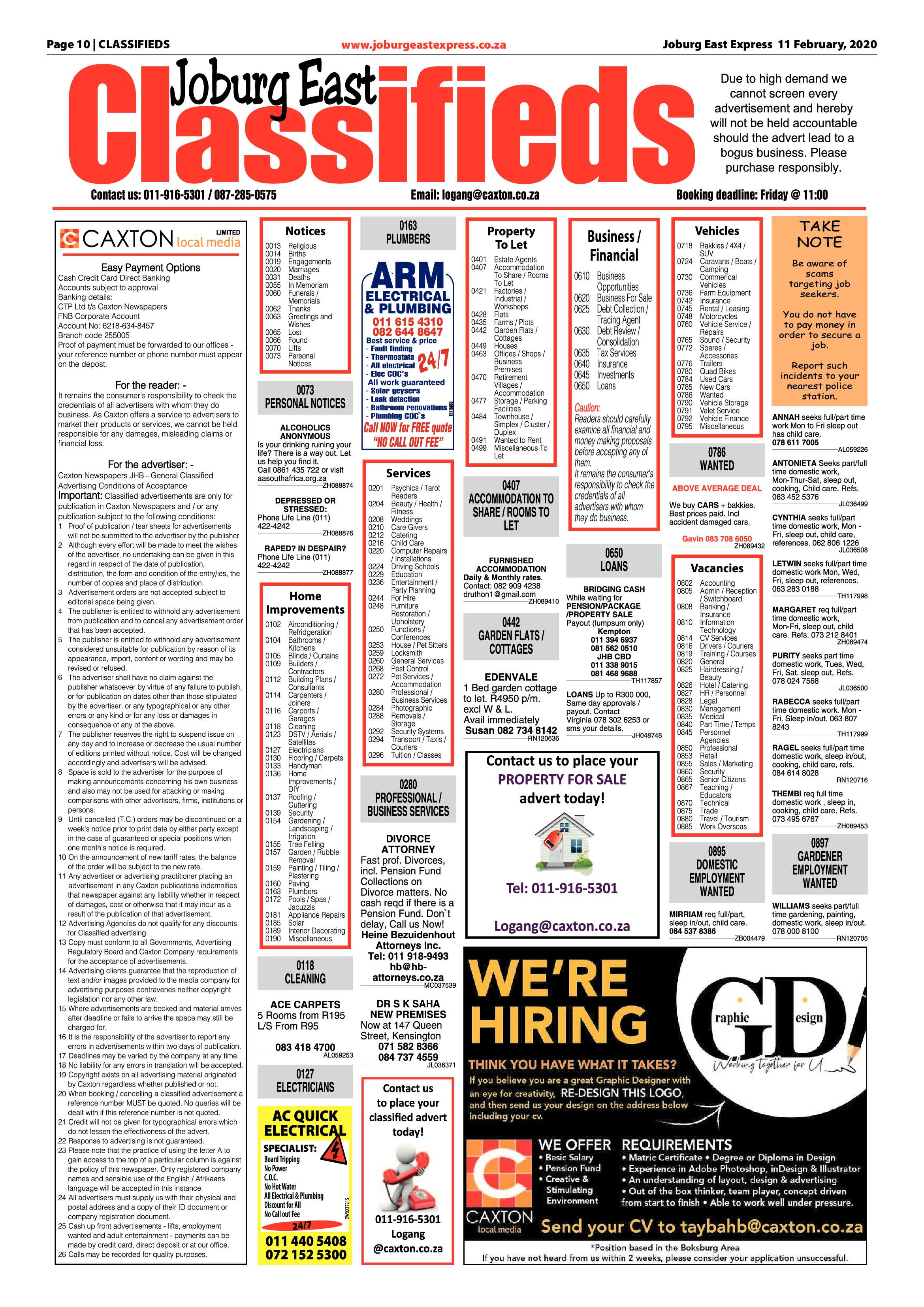 Joburg East Express 11 February 2020 page 10