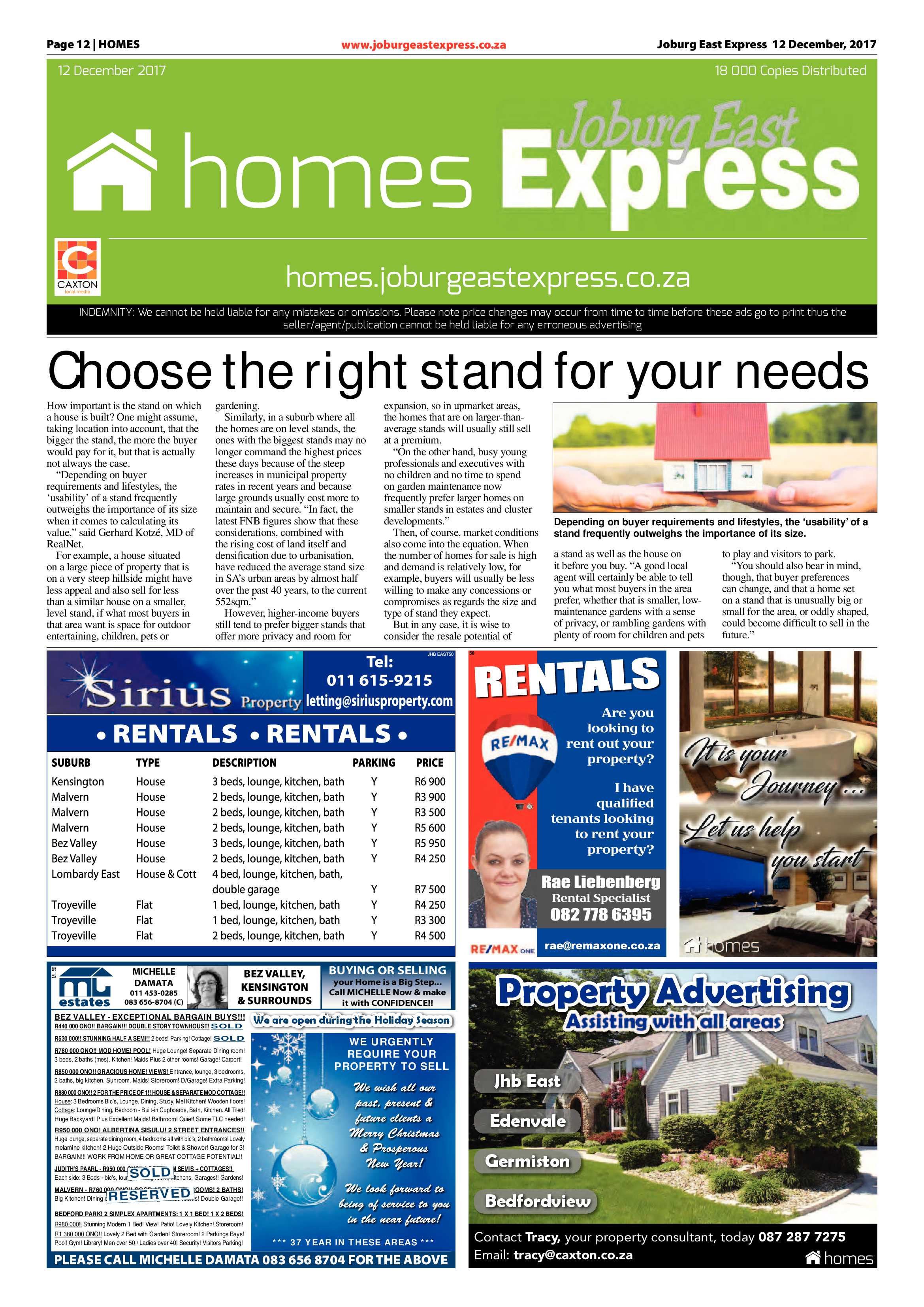 Joburg East Express 12 December 2017 page 12